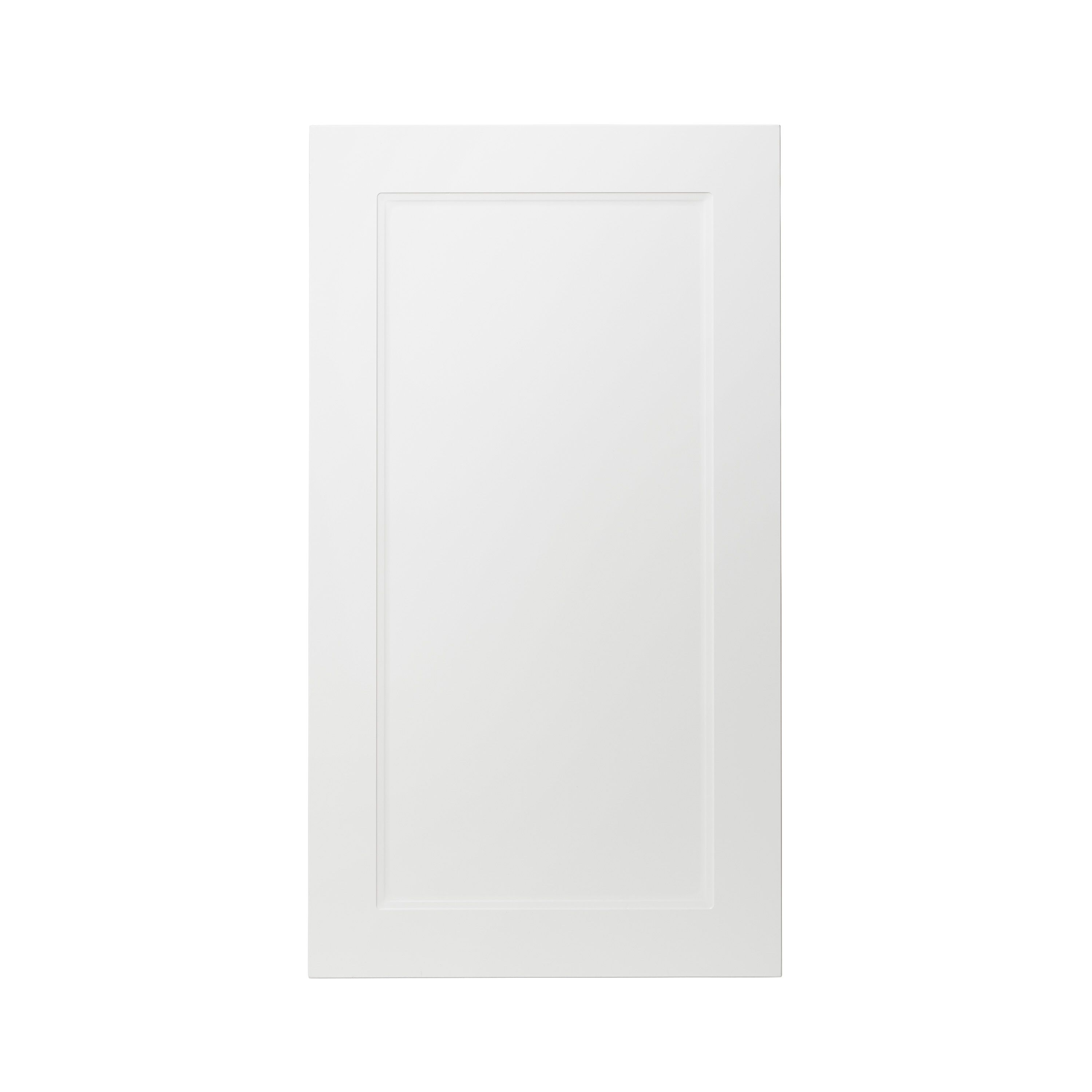 GoodHome Artemisia Matt white classic shaker Tall wall Cabinet door (W)500mm (H)895mm (T)18mm