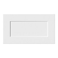 GoodHome Artemisia Matt white Drawer front, bridging door & bi fold door, (W)600mm (H)340mm (T)18mm