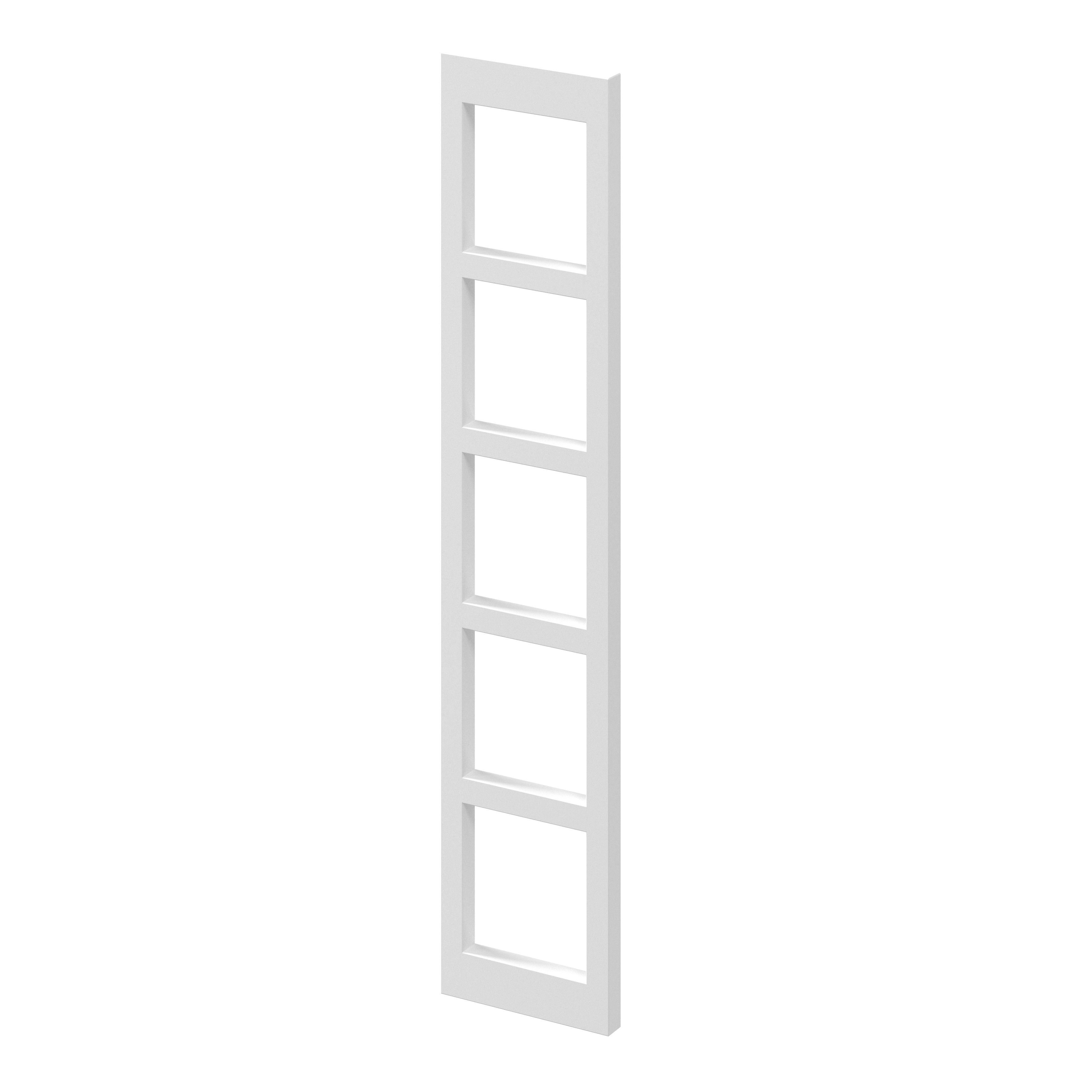 GoodHome Artemisia Matt White Wine rack fascia, (H)715mm (W)147mm