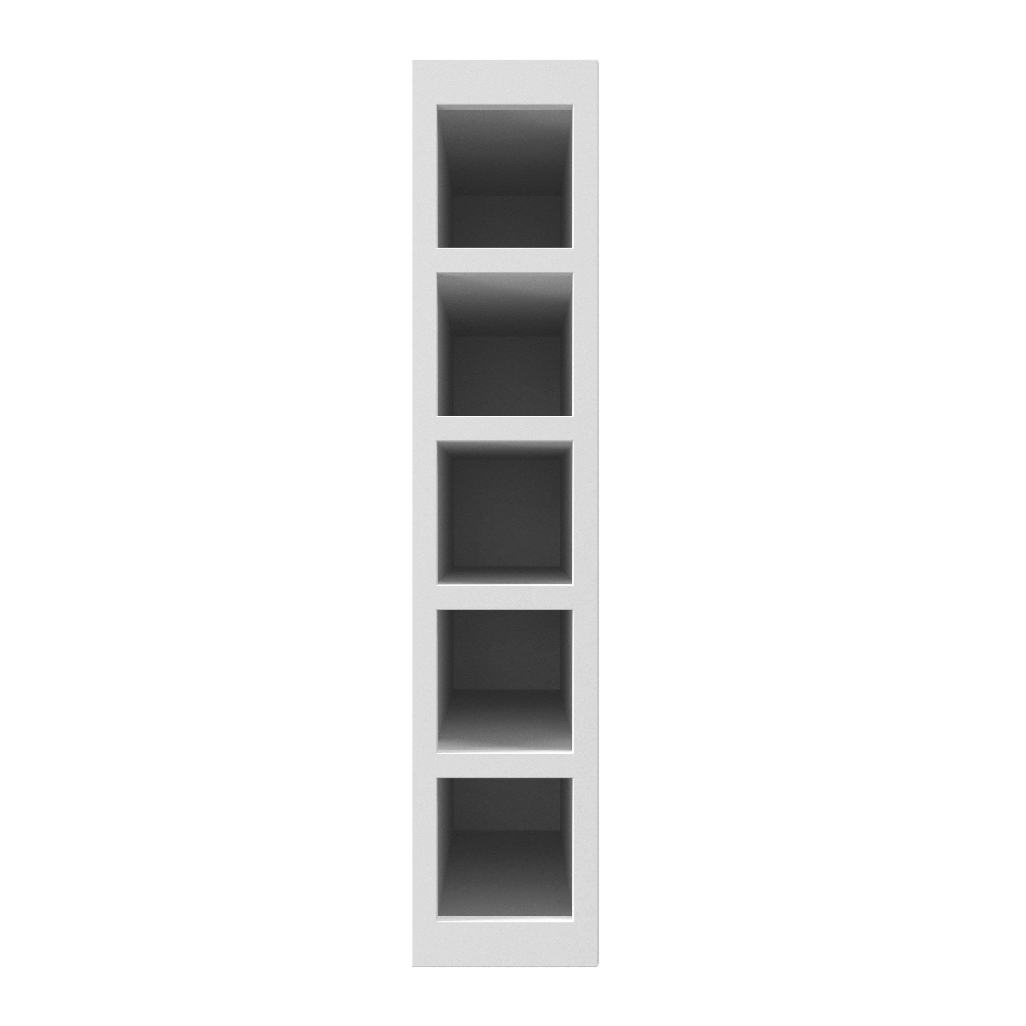 GoodHome Artemisia Matt White Wine rack fascia, (H)715mm (W)147mm