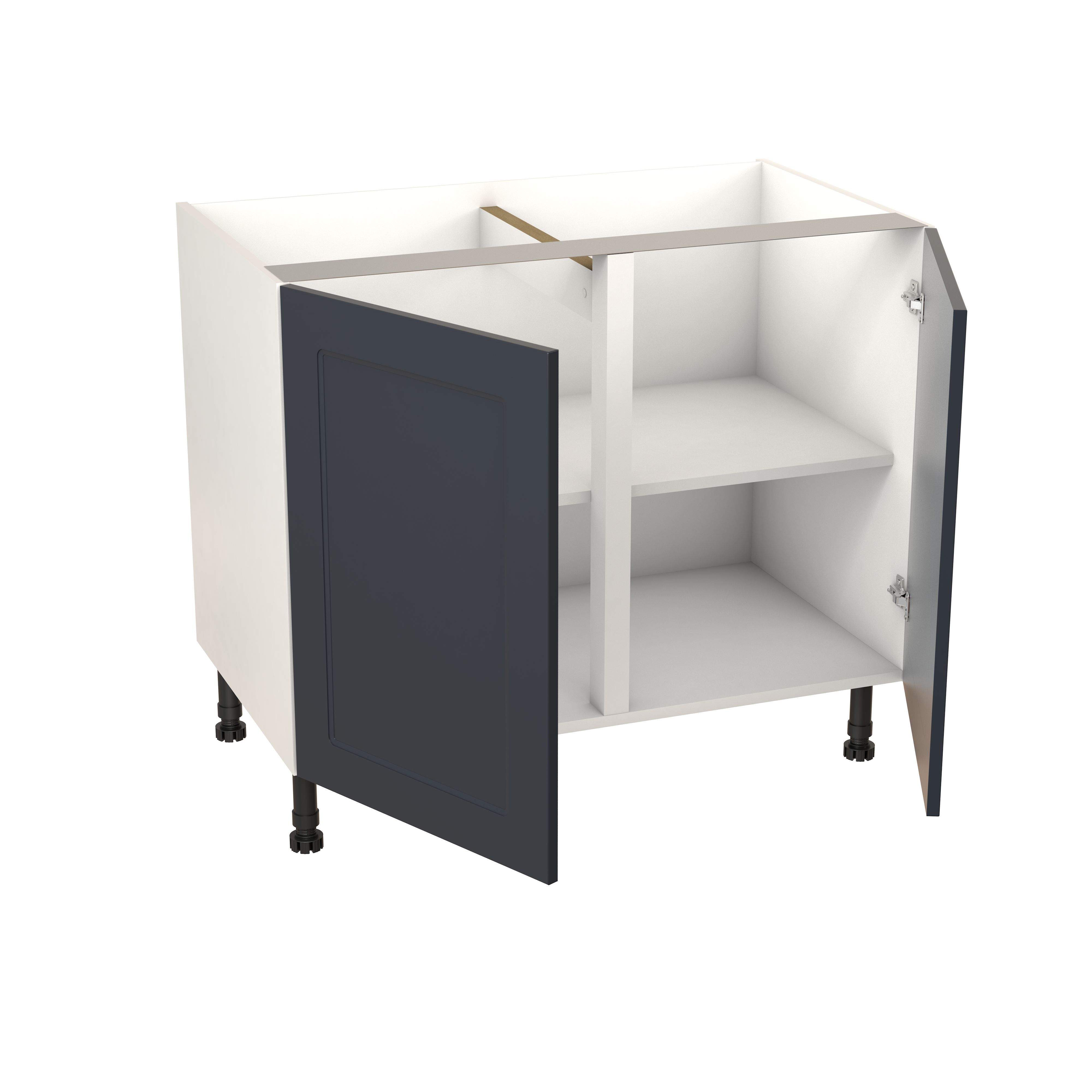 GoodHome Artemisia Midnight blue classic shaker Base Kitchen cabinet (W)1000mm (H)720mm