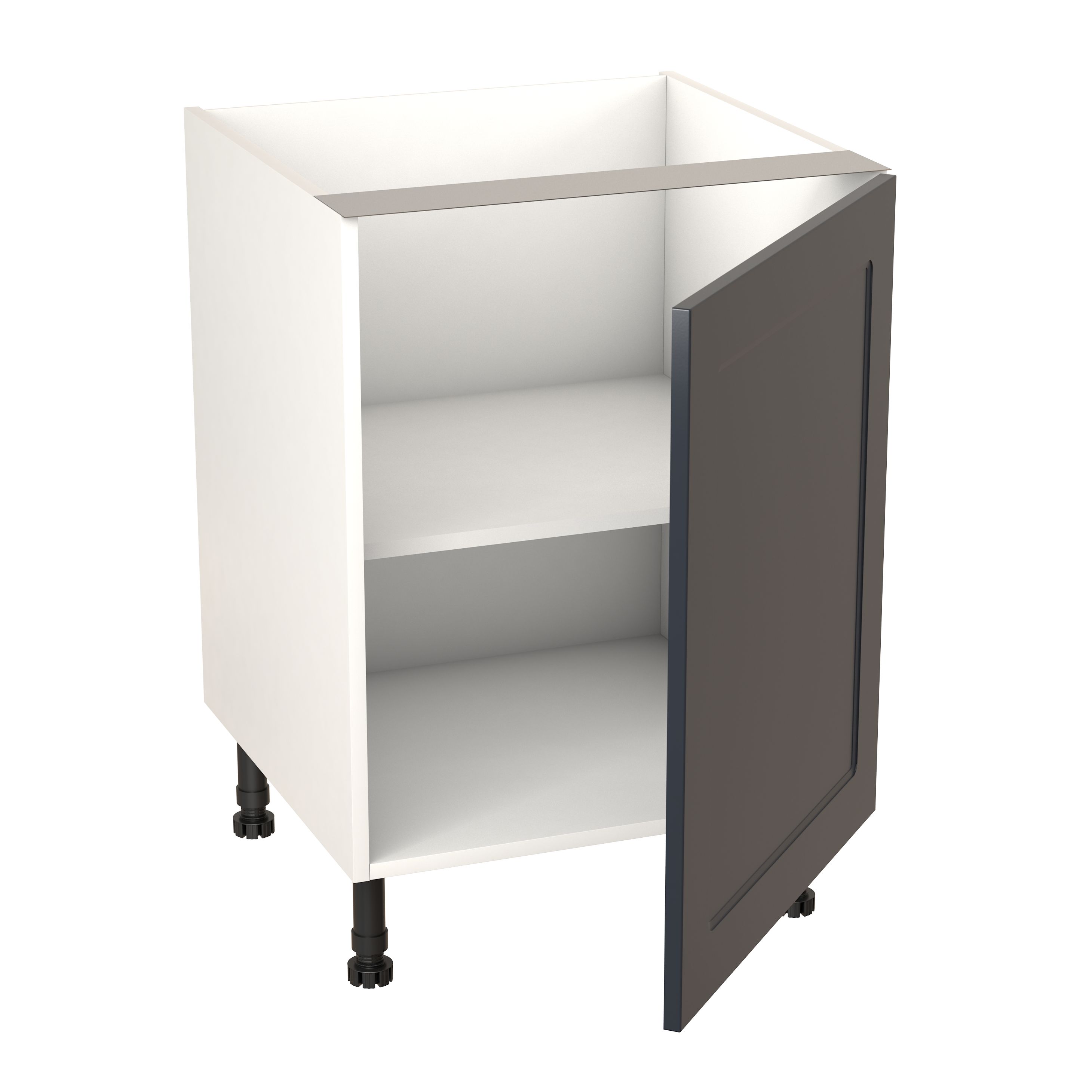 GoodHome Artemisia Midnight blue classic shaker Base Kitchen cabinet (W)600mm (H)720mm