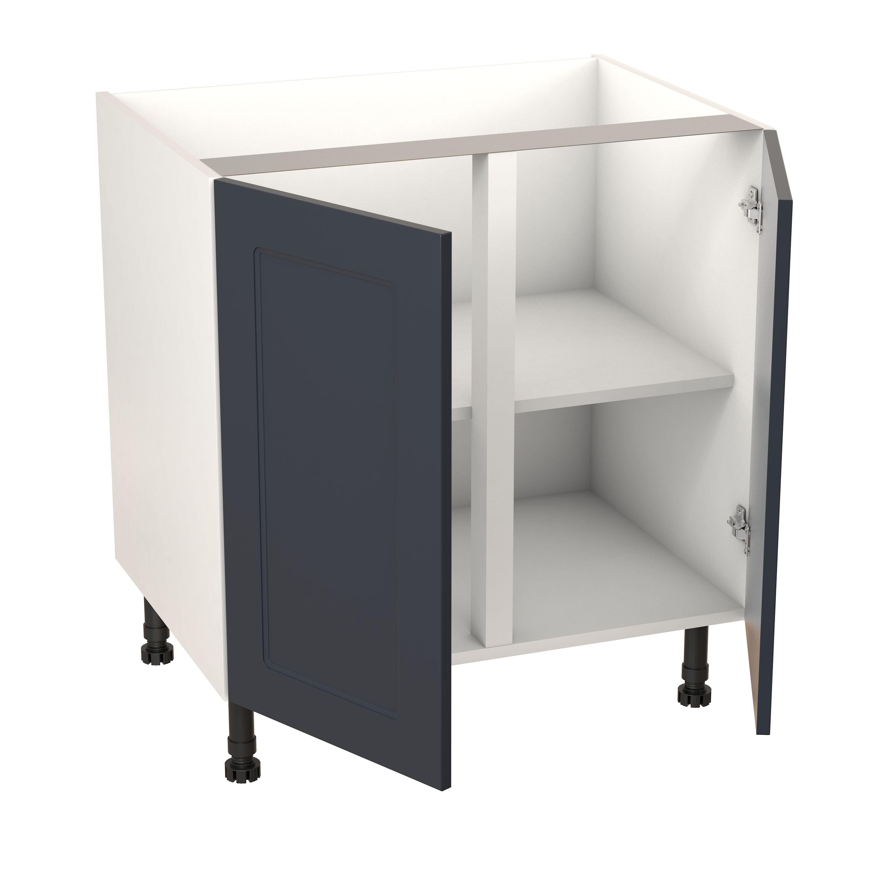 GoodHome Artemisia Midnight blue classic shaker Base Kitchen cabinet (W)800mm (H)720mm