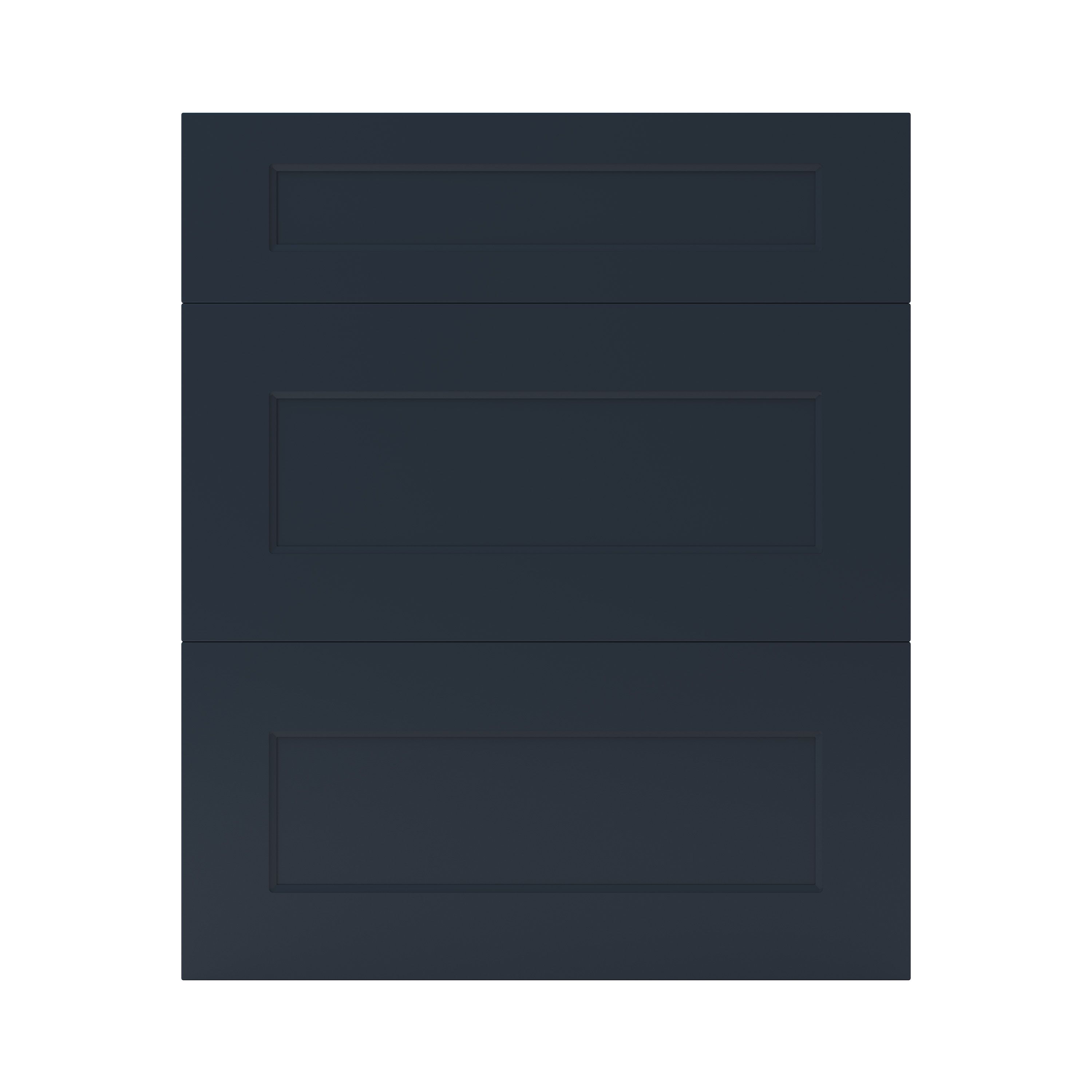 GoodHome Artemisia Midnight blue classic shaker Drawer front (W)600mm, Pack of 3