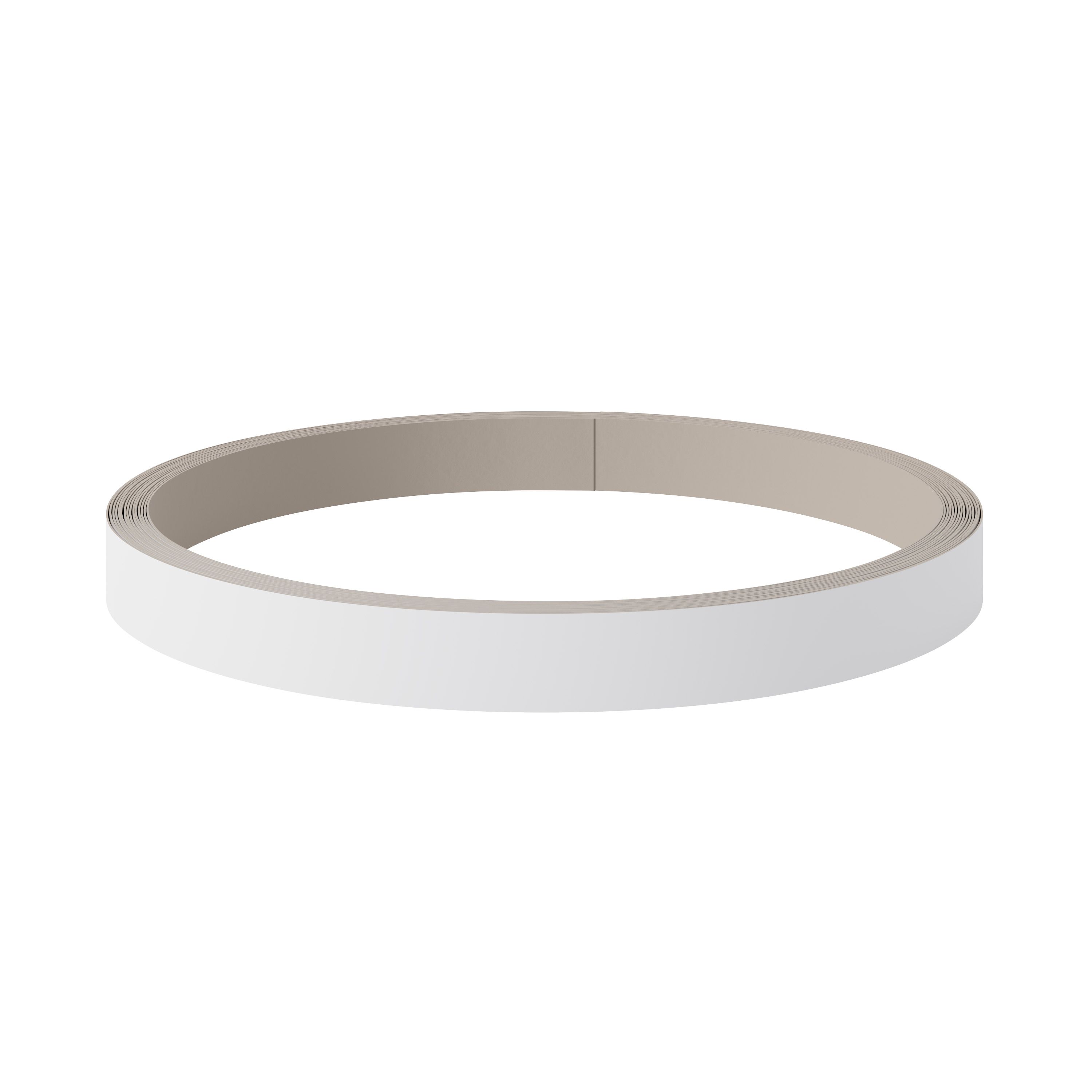 GoodHome Artemisia White Edging tape, (L)10m (W)19mm