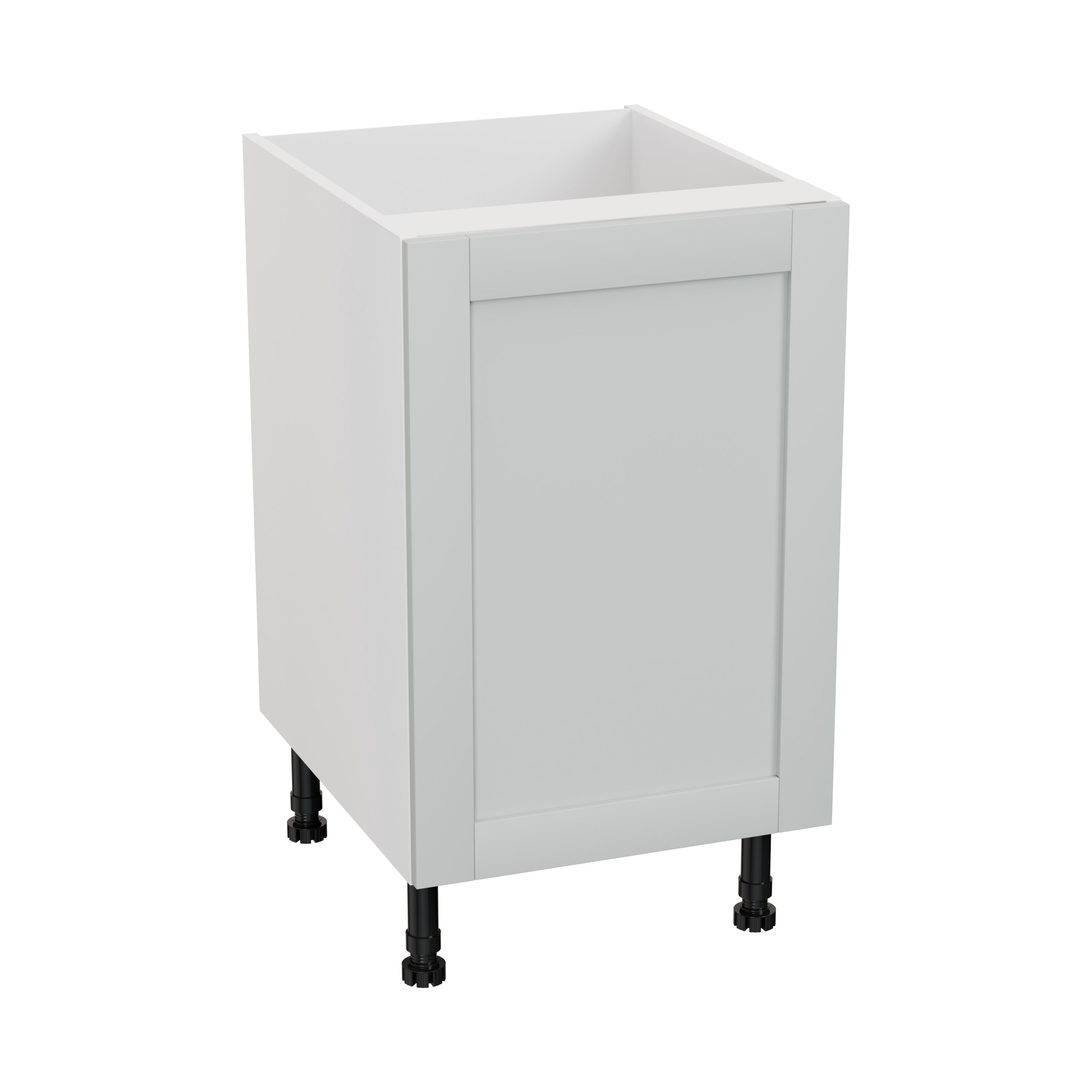 GoodHome Ashmead Matt dove grey Base Kitchen cabinet (W) 500mm (H)720mm
