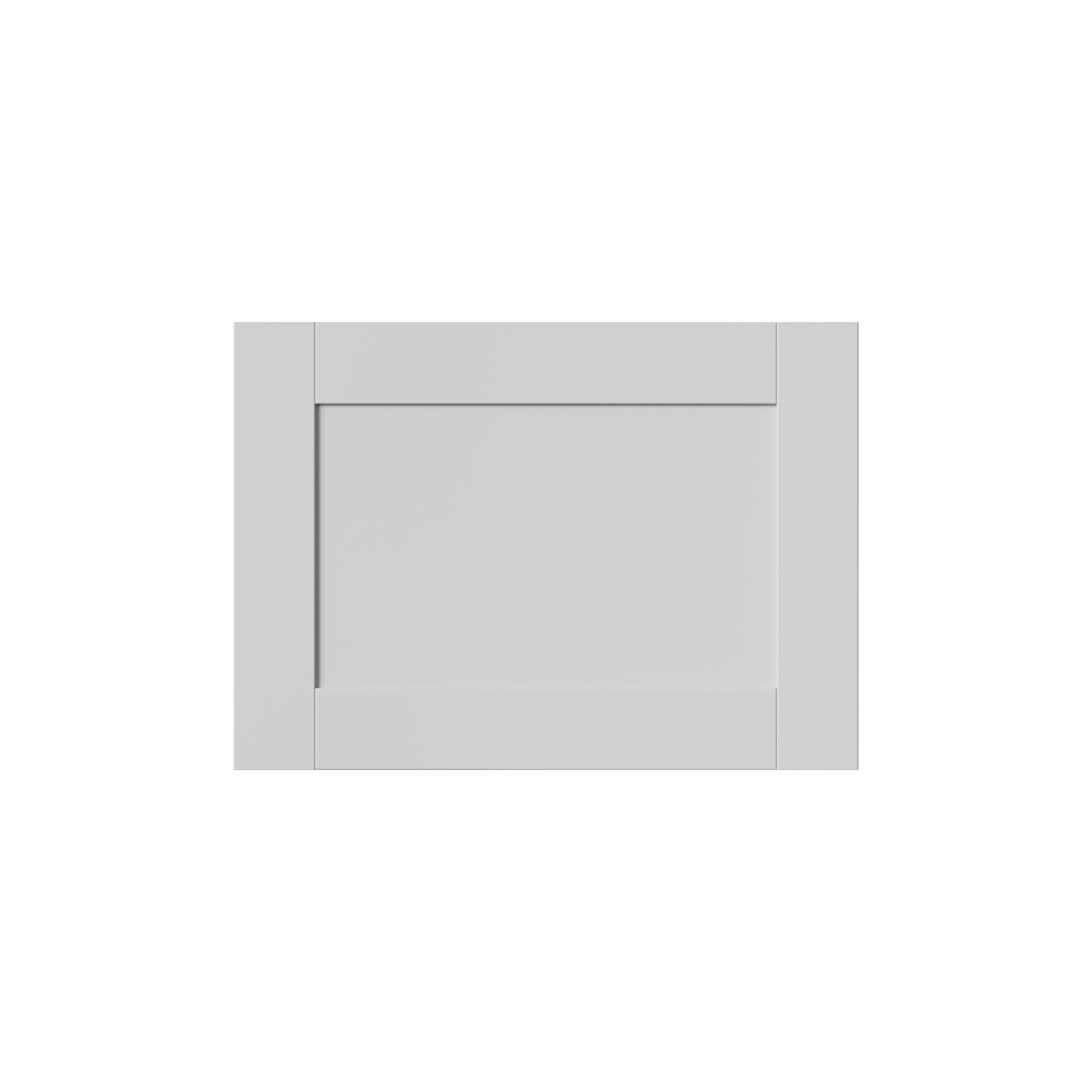 GoodHome Ashmead Matt dove grey Drawer front, bridging door & bi-fold door, 356mm x 16mm x 497mm 500mm
