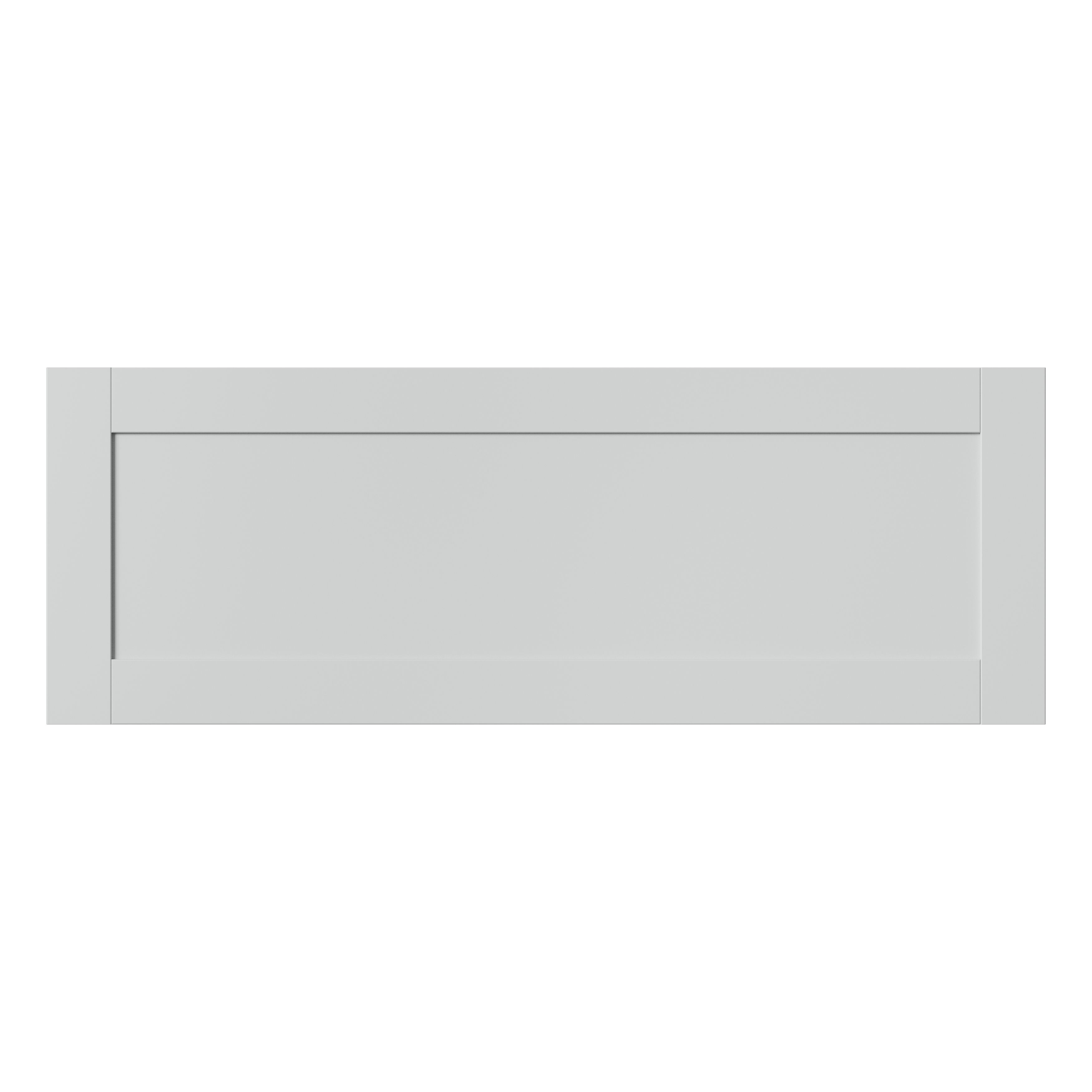 GoodHome Ashmead Matt dove grey Drawer front, bridging door & bi-fold door, 356mm x 16mm x 997mm 1000mm