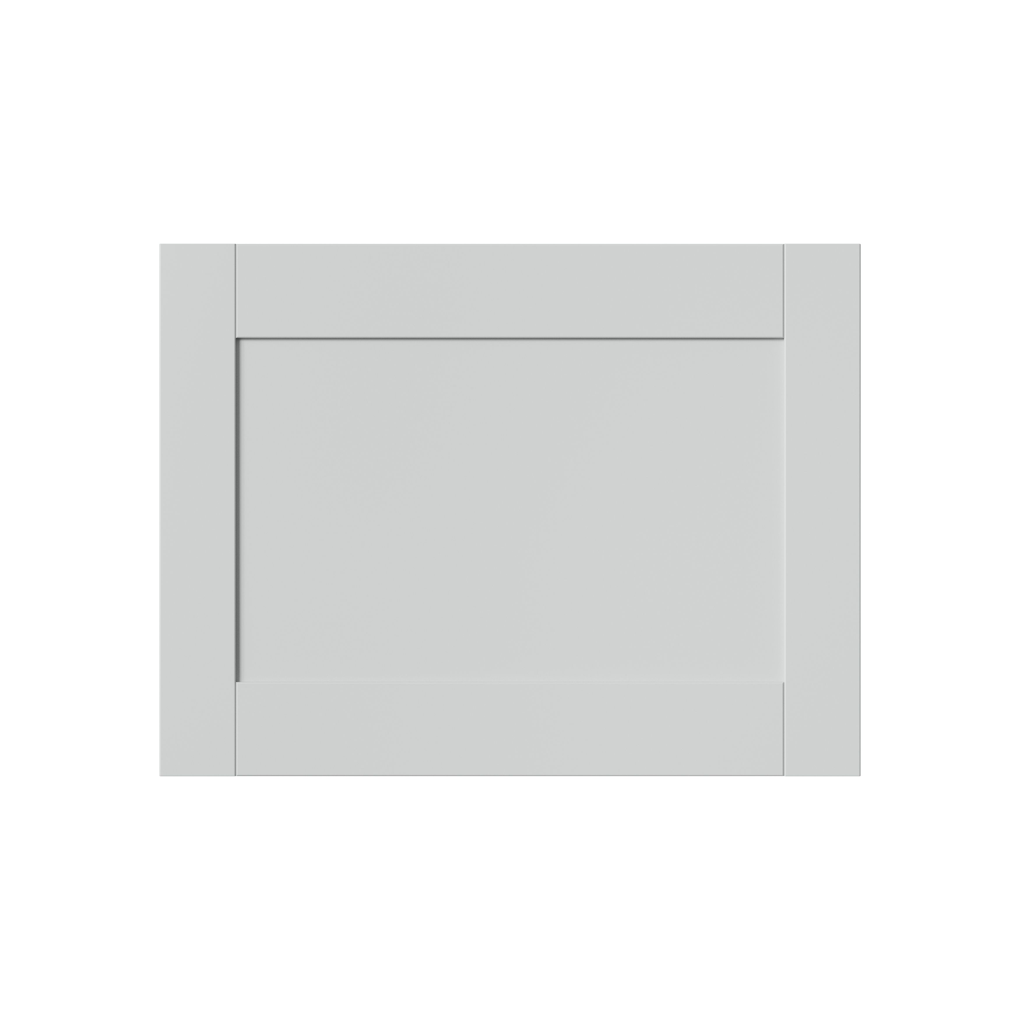 GoodHome Ashmead Matt dove grey Shaker Appliance Cabinet door (W)600mm (H)453mm (T)16mm