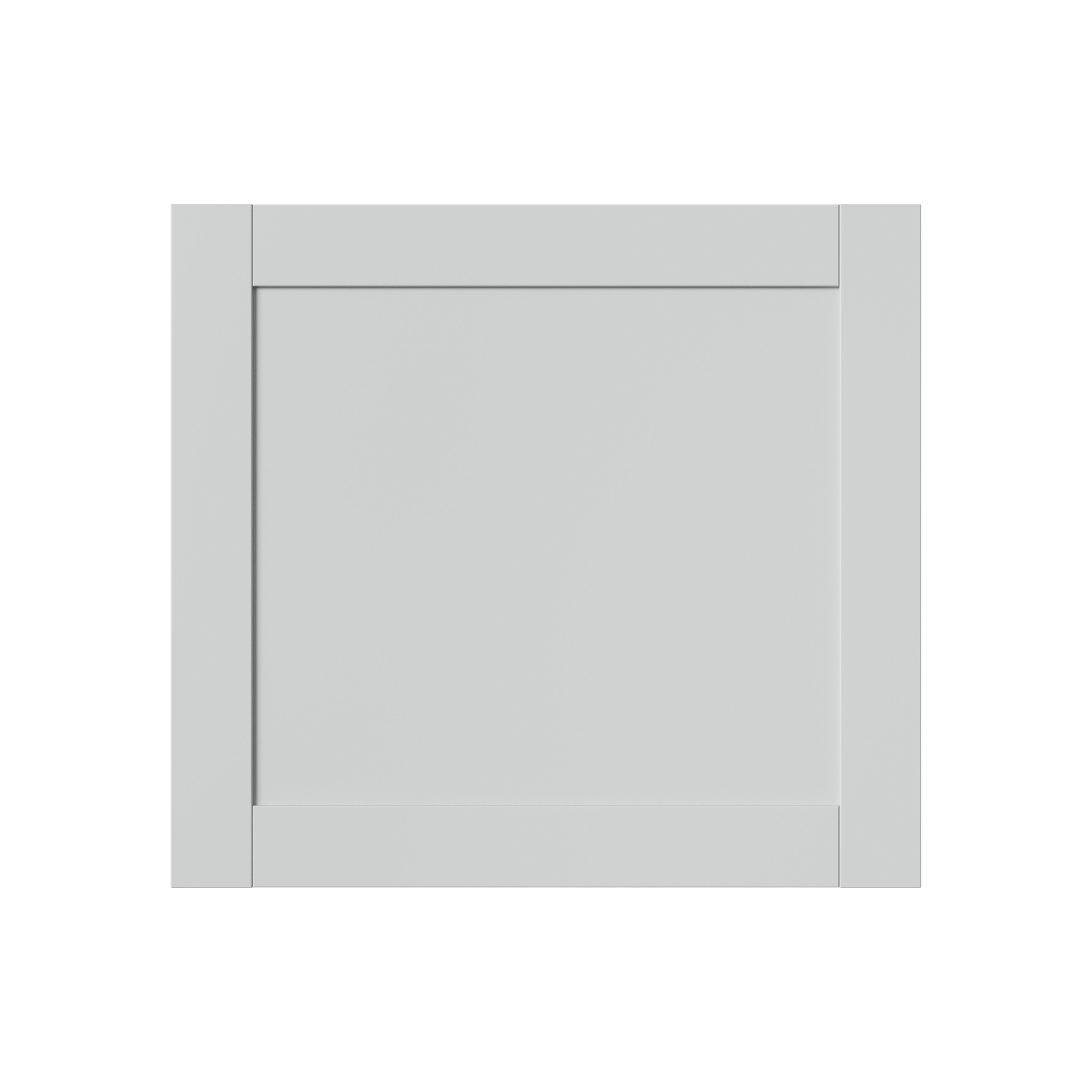 GoodHome Ashmead Matt dove grey Shaker Appliance Cabinet door (W)600mm (H)543mm (T)16mm