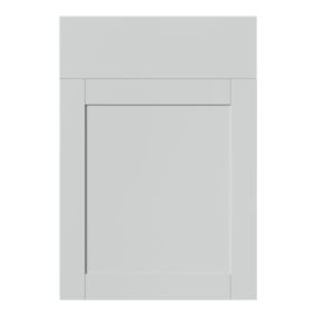 GoodHome Ashmead Matt dove grey Shaker Drawerline Cabinet door (W)500mm (H)715mm (T)16mm