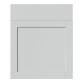 GoodHome Ashmead Matt dove grey Shaker Drawerline Cabinet door (W)600mm (H)715mm (T)16mm