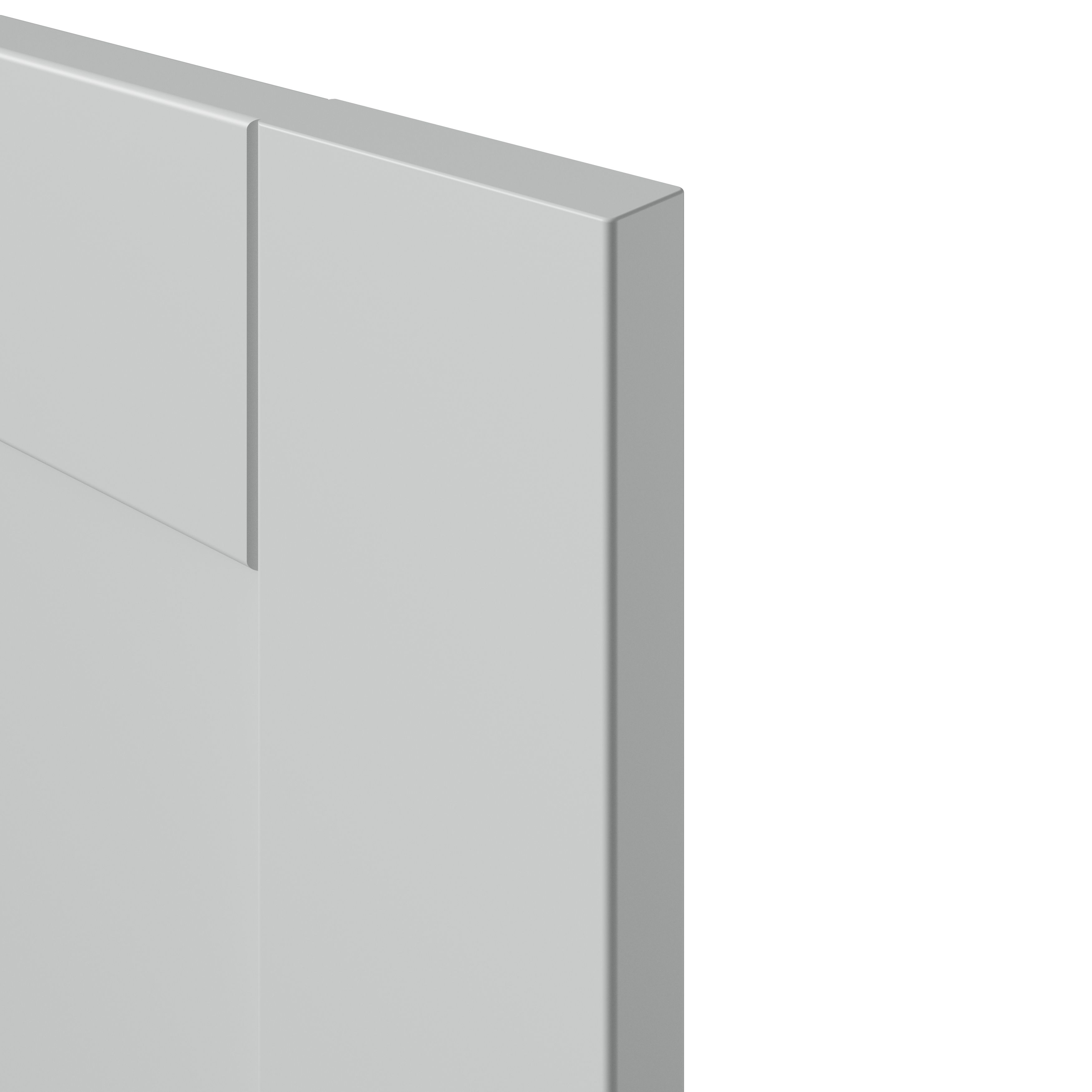 GoodHome Ashmead Matt dove grey Shaker Highline Cabinet door (W)250mm (H)715mm (T)16mm