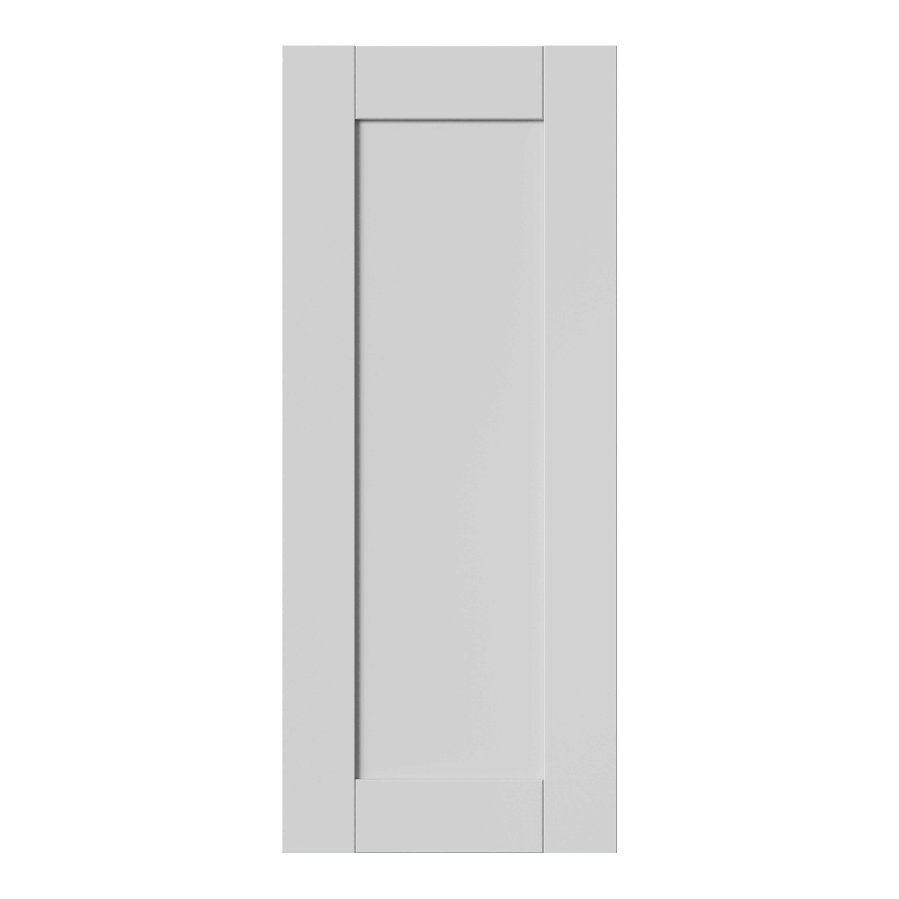 GoodHome Ashmead Matt dove grey Shaker Highline Cabinet door (W)300mm (H)715mm (T)16mm