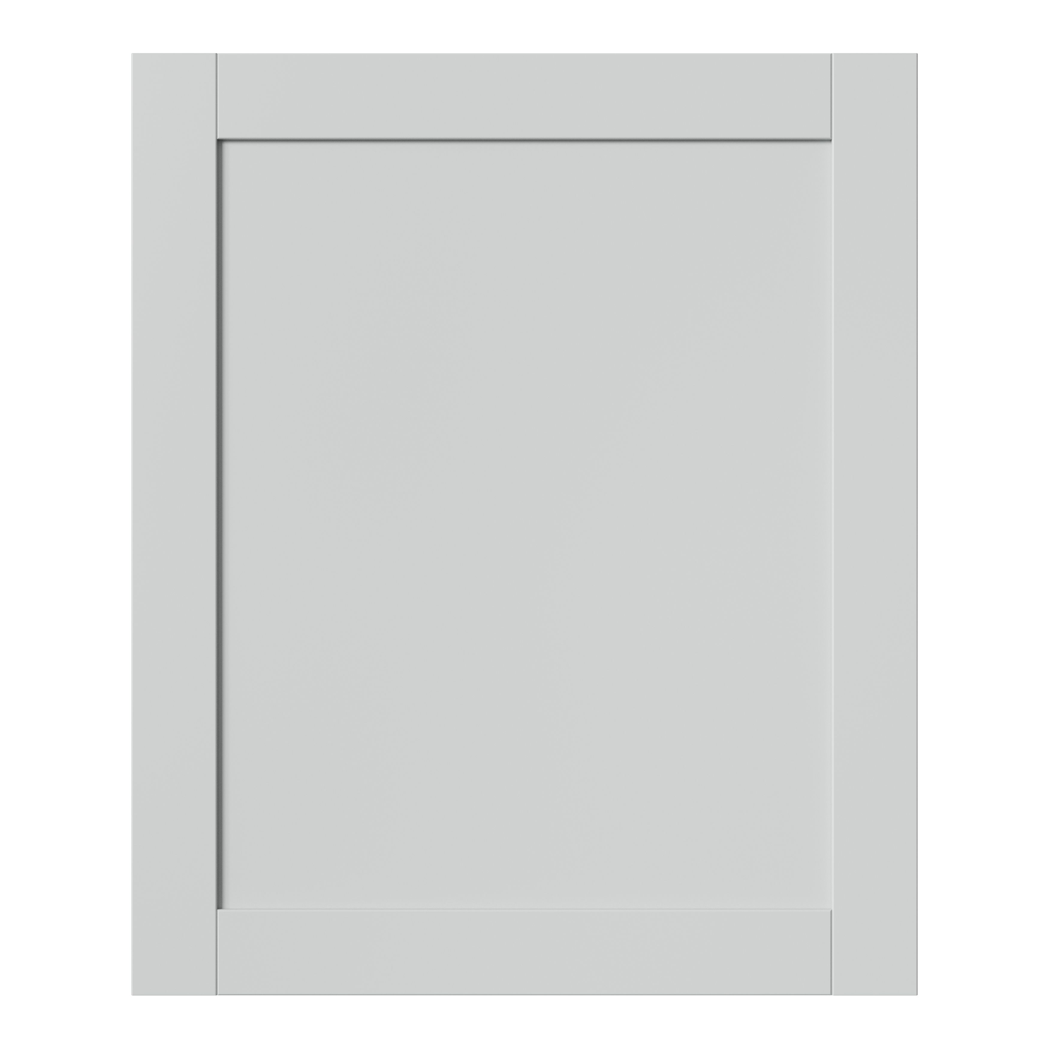 GoodHome Ashmead Matt dove grey Shaker Highline Cabinet door (W)600mm (H)715mm (T)16mm