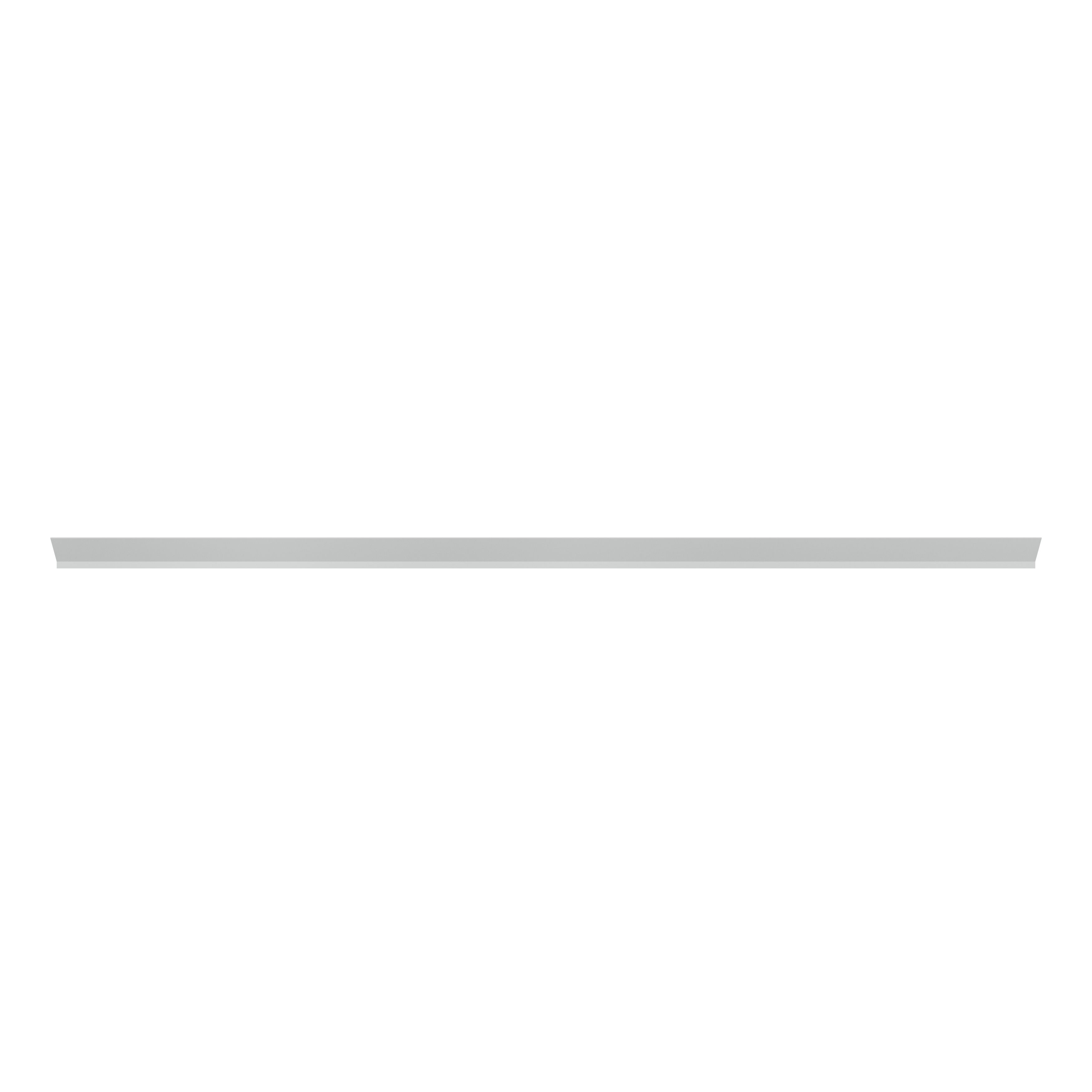 GoodHome Ashmead Matt dove grey Smooth Cornice, (L)2400mm (H)75mm