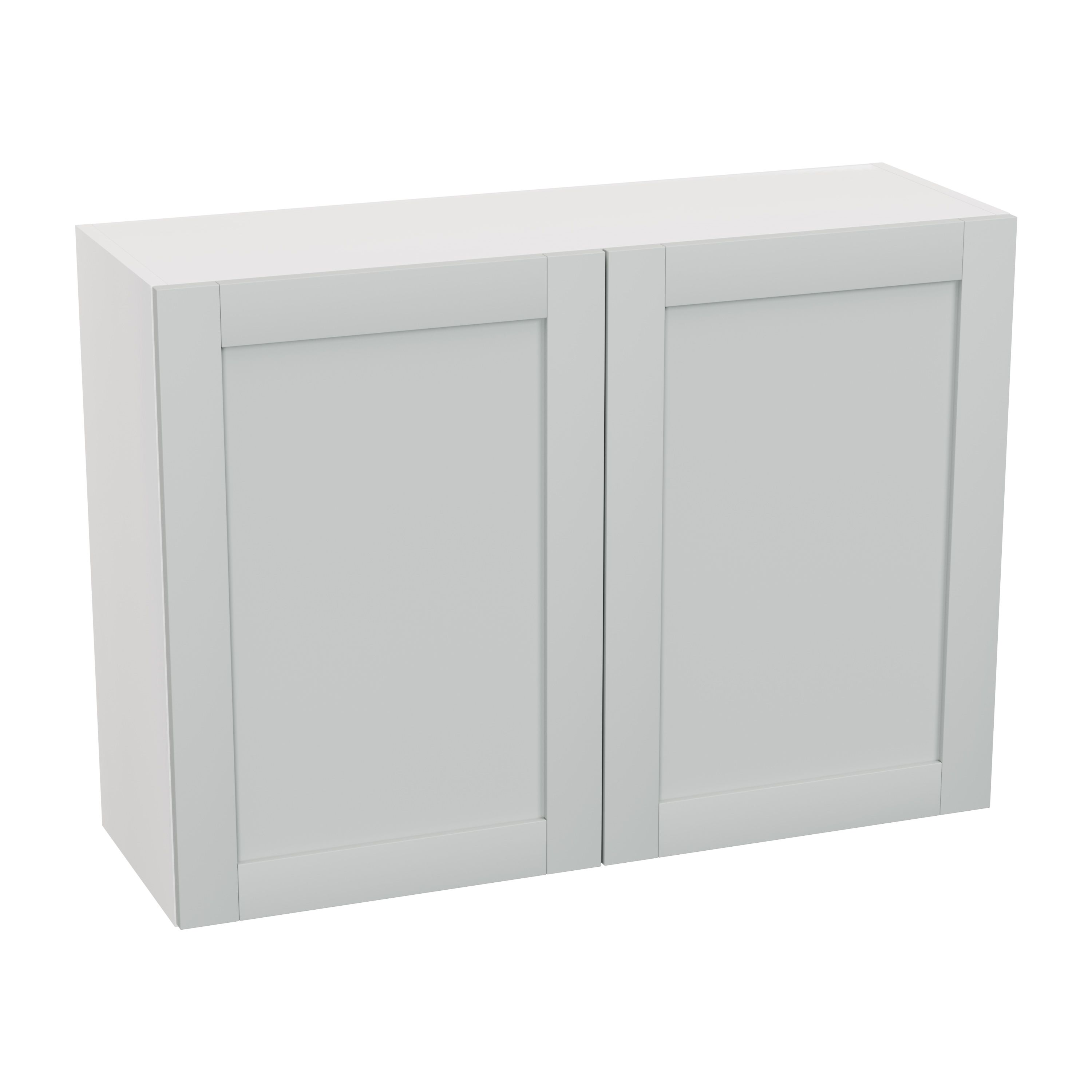 GoodHome Ashmead Matt dove grey Wall Kitchen cabinet (W) 1000mm (H)720mm