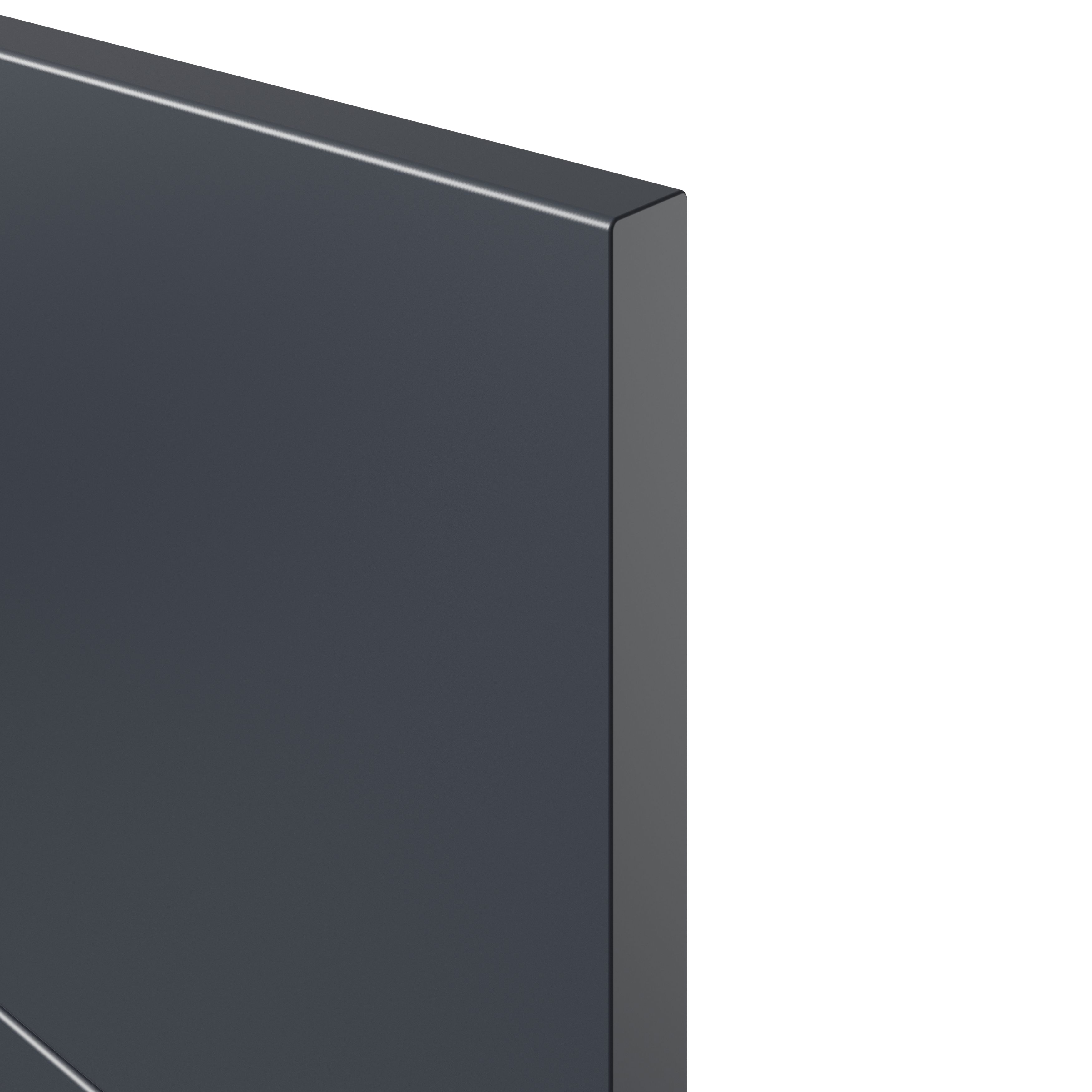 GoodHome Ashmead Matt midnight blue 3 drawer cabinet front (H)715mm (W)497mm (T)16mm
