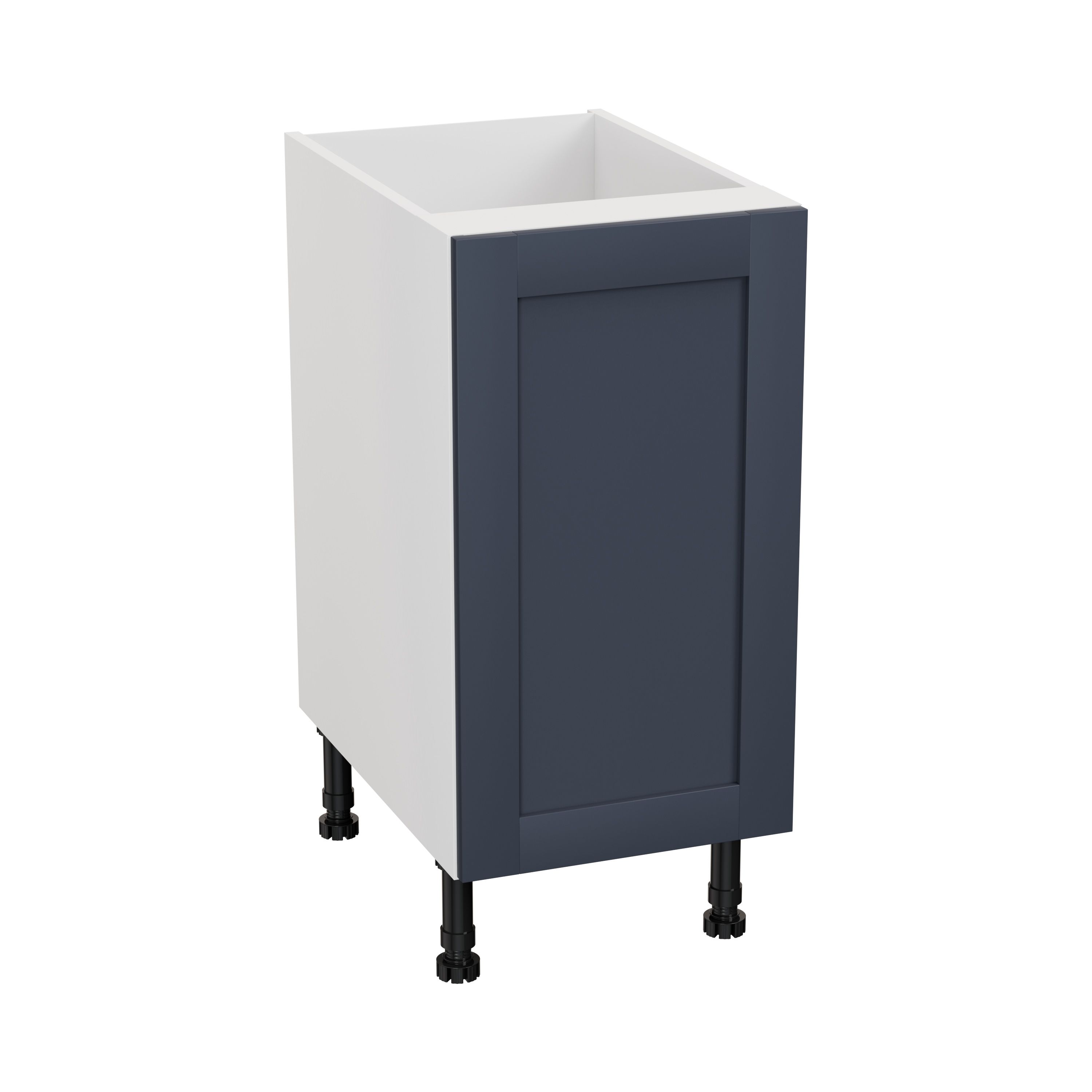 GoodHome Ashmead Matt midnight blue Base Kitchen cabinet (W) 400mm (H)720mm