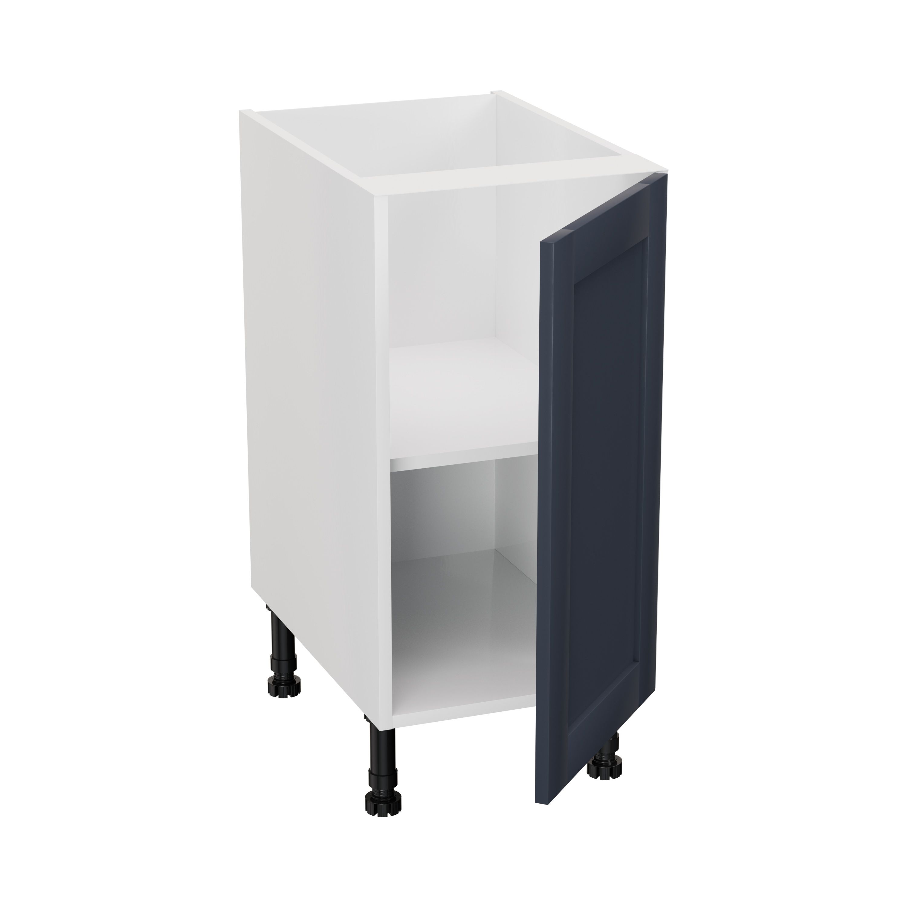 GoodHome Ashmead Matt midnight blue Base Kitchen cabinet (W) 400mm (H)720mm