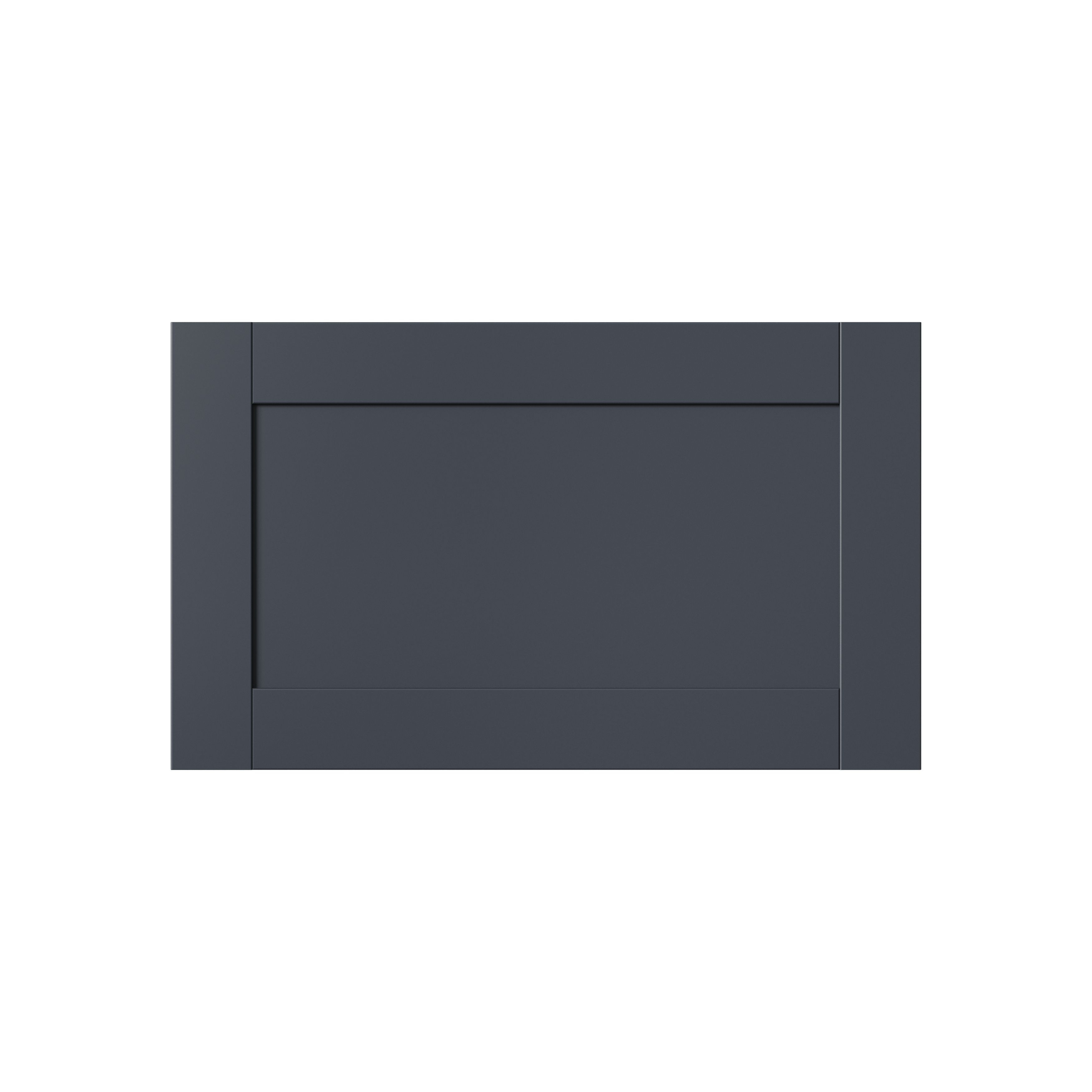 GoodHome Ashmead Matt midnight blue Drawer front, bridging door & bi-fold door, 356mm x 16mm x 597mm 600mm