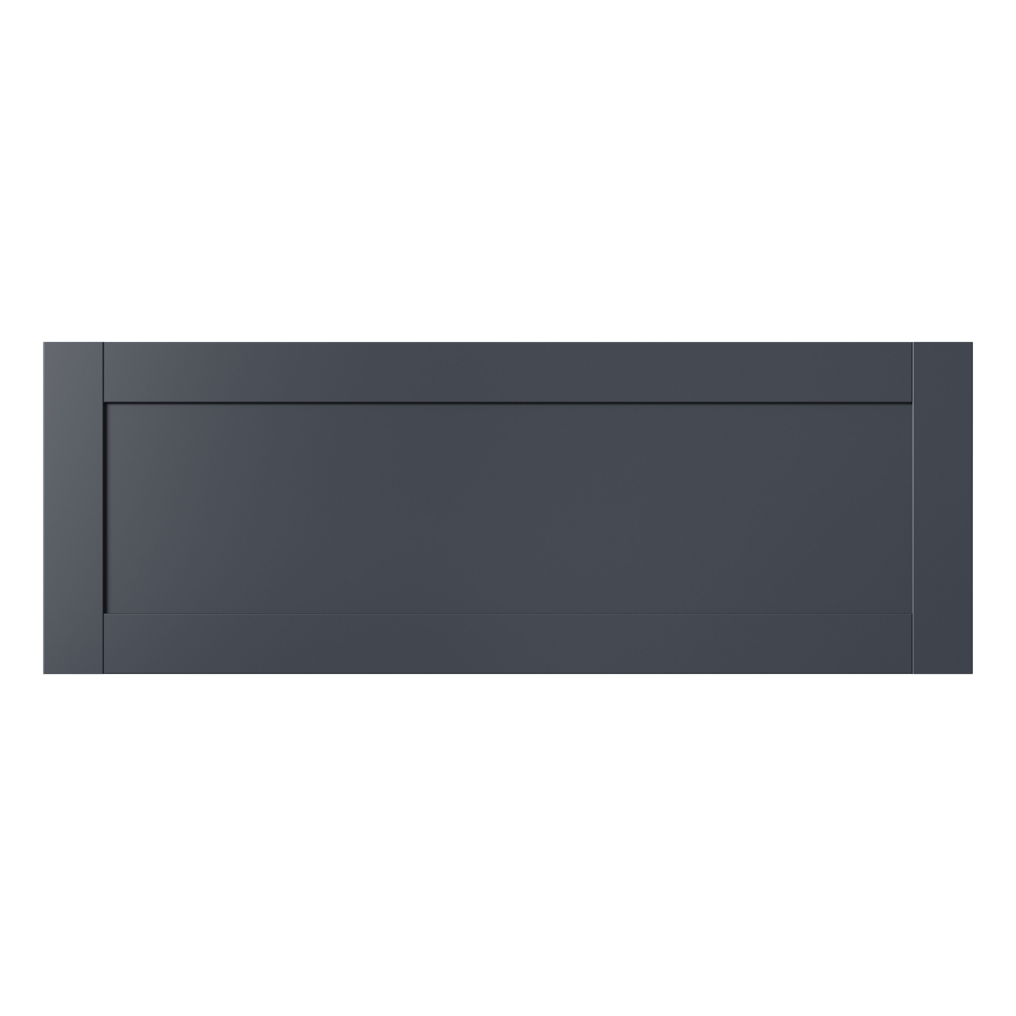GoodHome Ashmead Matt midnight blue Drawer front, bridging door & bi-fold door, 356mm x 16mm x 997mm 1000mm