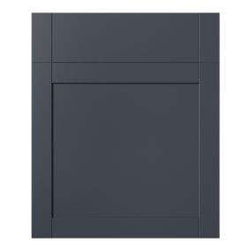 GoodHome Ashmead Matt midnight blue Drawerline Cabinet door (W)600mm (H)715mm (T)16mm