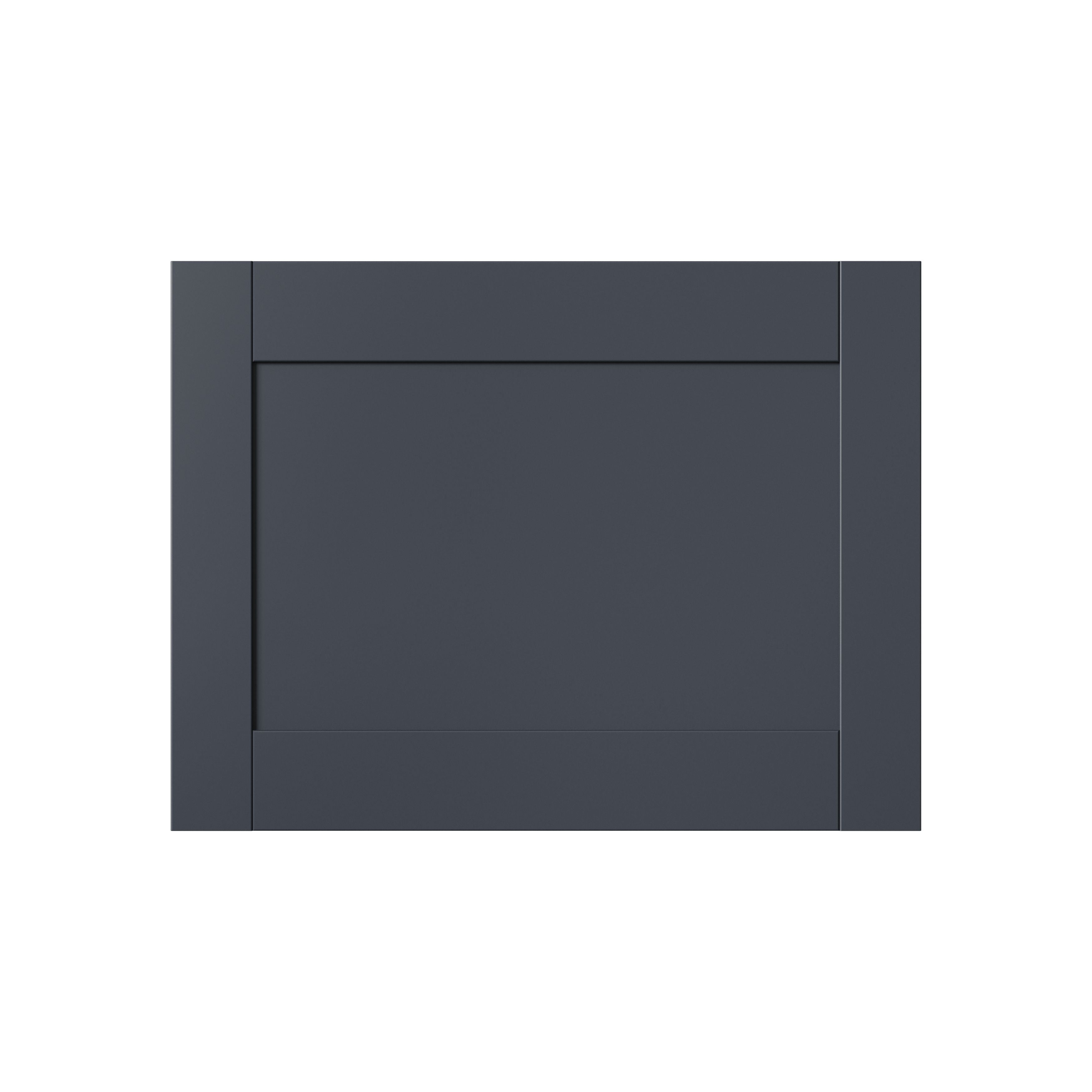 GoodHome Ashmead Matt midnight blue Shaker Appliance Cabinet door (W)600mm (H)453mm (T)16mm
