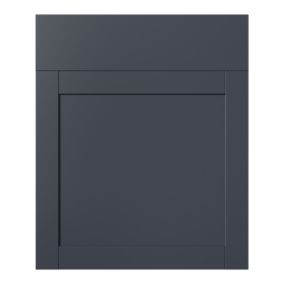 GoodHome Ashmead Matt midnight blue Shaker Drawerline Cabinet door (W)600mm (H)715mm (T)16mm