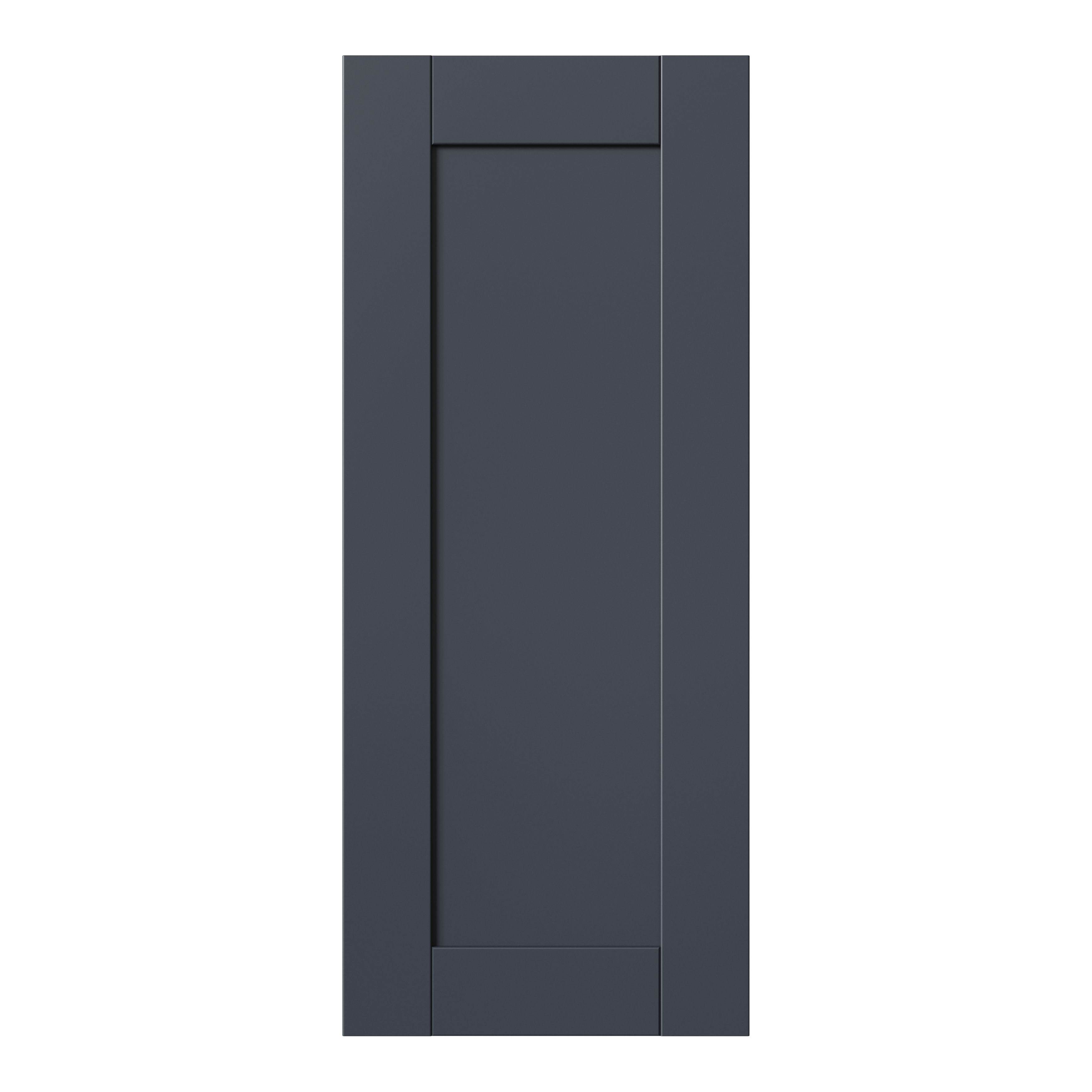 GoodHome Ashmead Matt midnight blue Shaker Highline Cabinet door (W)300mm (H)715mm (T)16mm