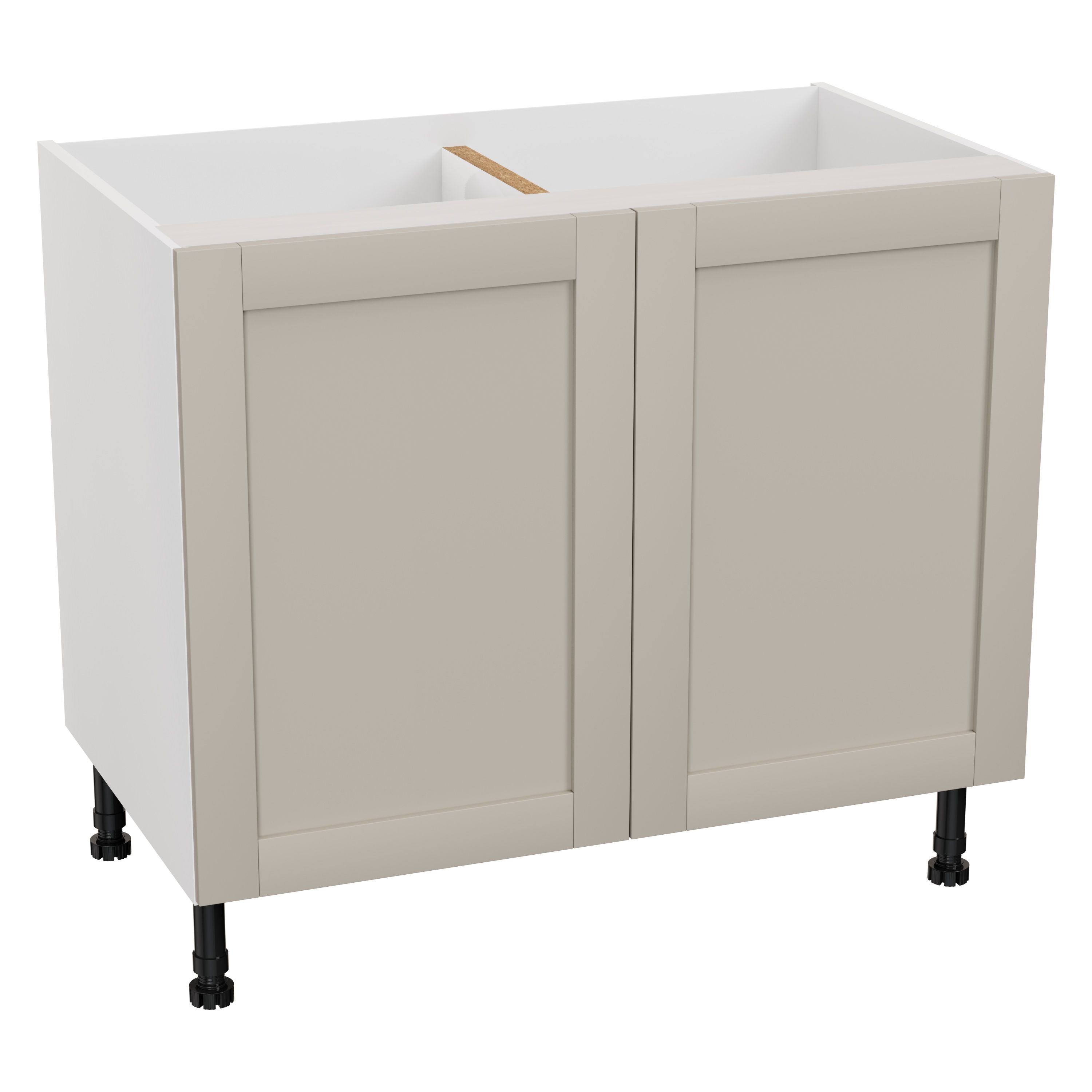 GoodHome Ashmead Matt pebble Base Kitchen cabinet (W) 1000mm (H)720mm