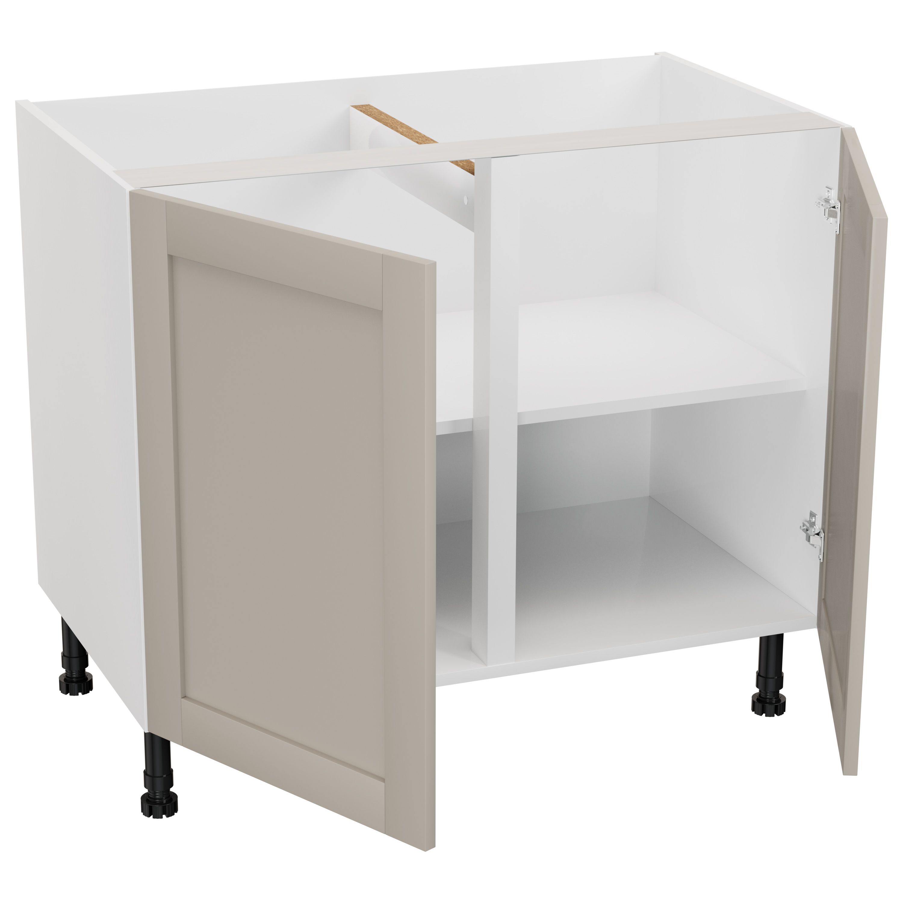 GoodHome Ashmead Matt pebble Base Kitchen cabinet (W) 1000mm (H)720mm
