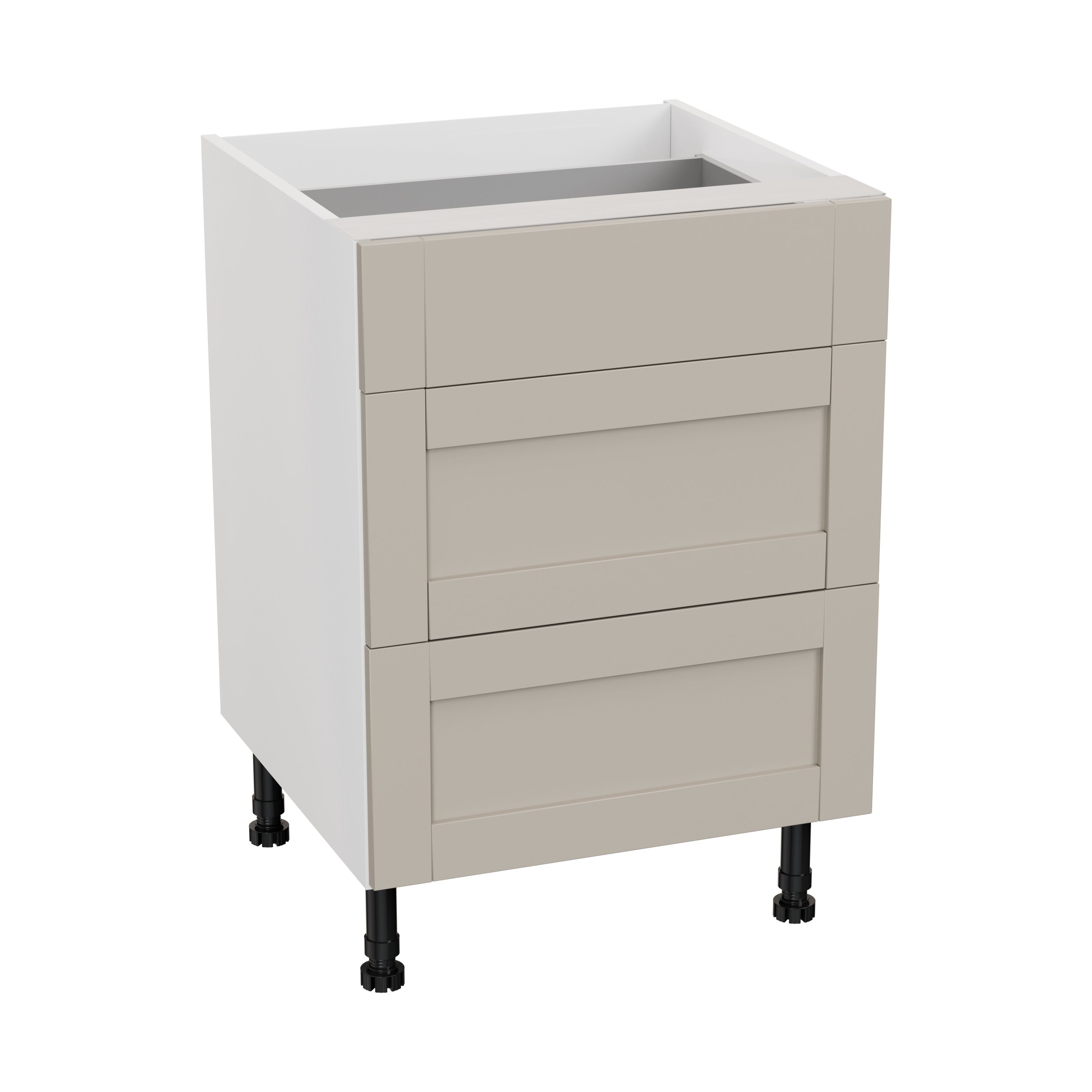 GoodHome Ashmead Matt pebble Base Kitchen cabinet (W) 600mm (H)720mm
