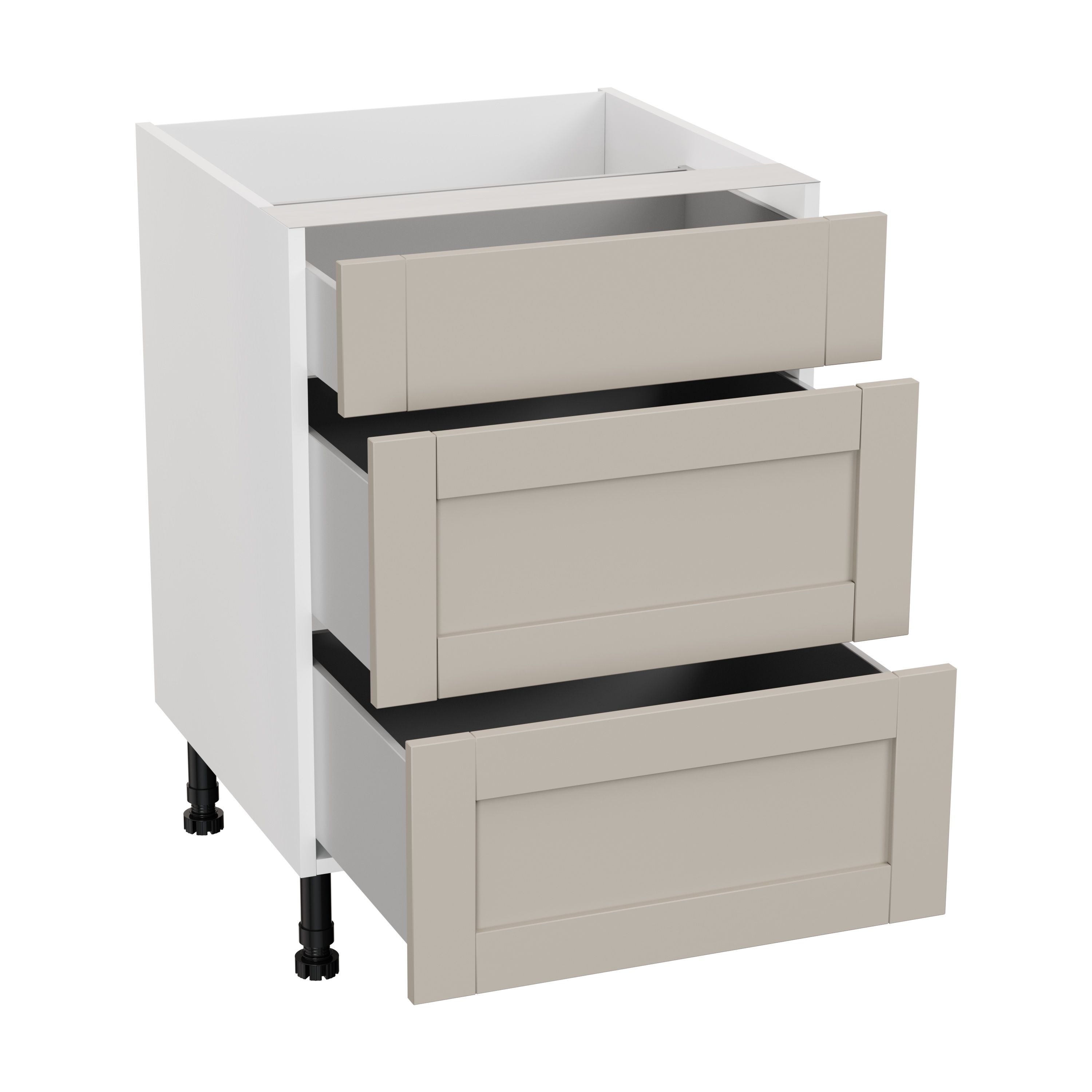 GoodHome Ashmead Matt pebble Base Kitchen cabinet (W) 600mm (H)720mm