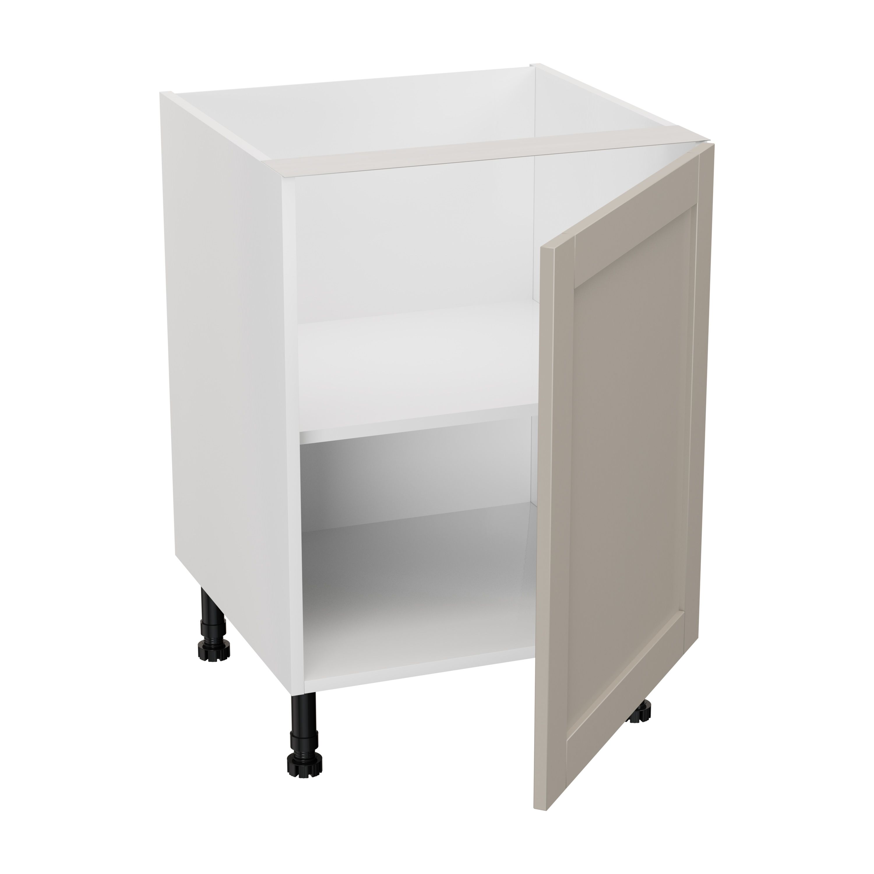 GoodHome Ashmead Matt pebble Base Kitchen cabinet (W) 600mm (H)720mm