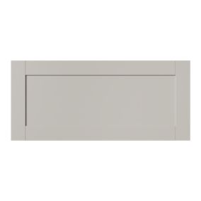 GoodHome Ashmead Matt pebble Drawer front, bridging & bi fold door, (W)800mm (H)356mm (T)16mm