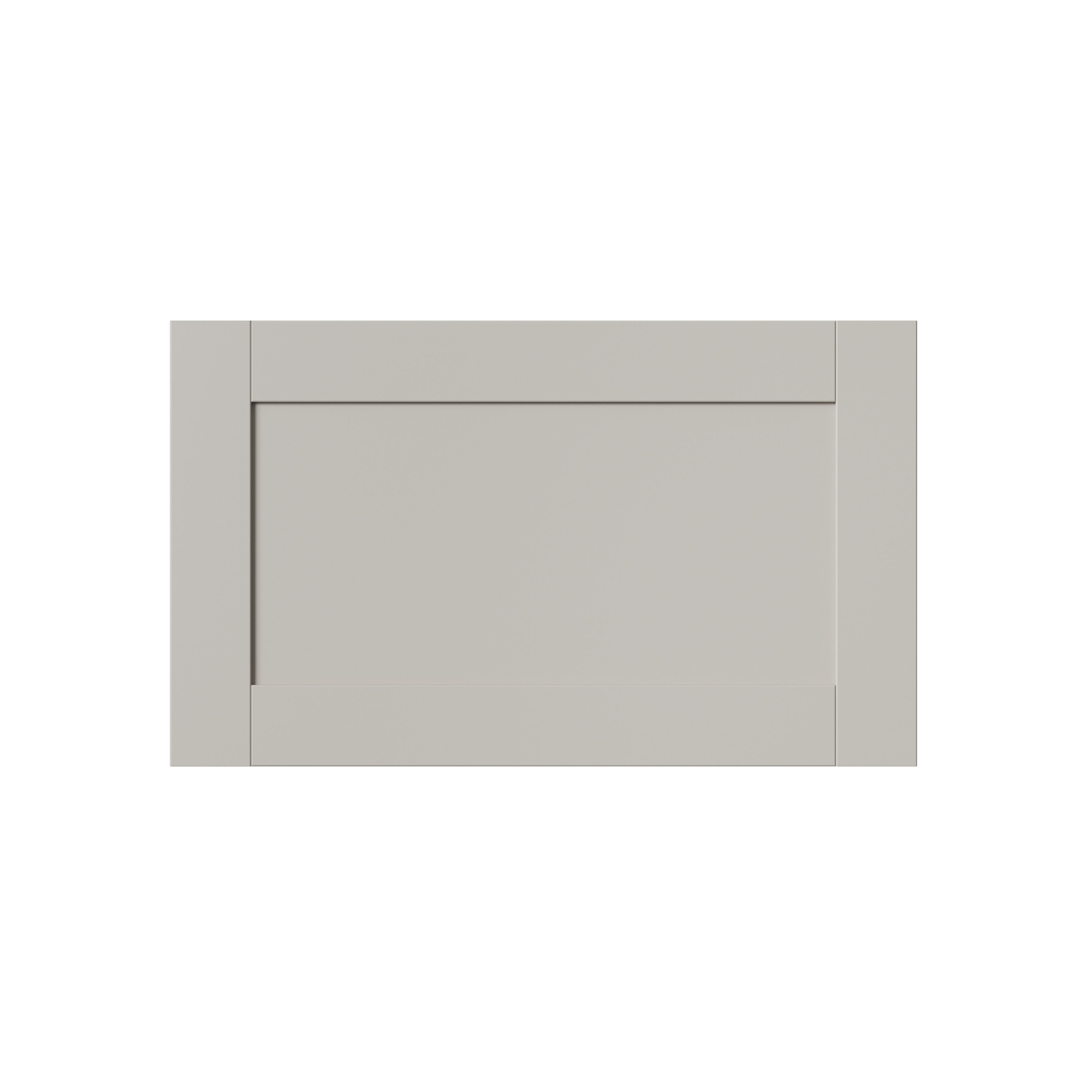 GoodHome Ashmead Matt pebble Drawer front, bridging door & bi-fold door, 356mm x 16mm x 597mm 600mm