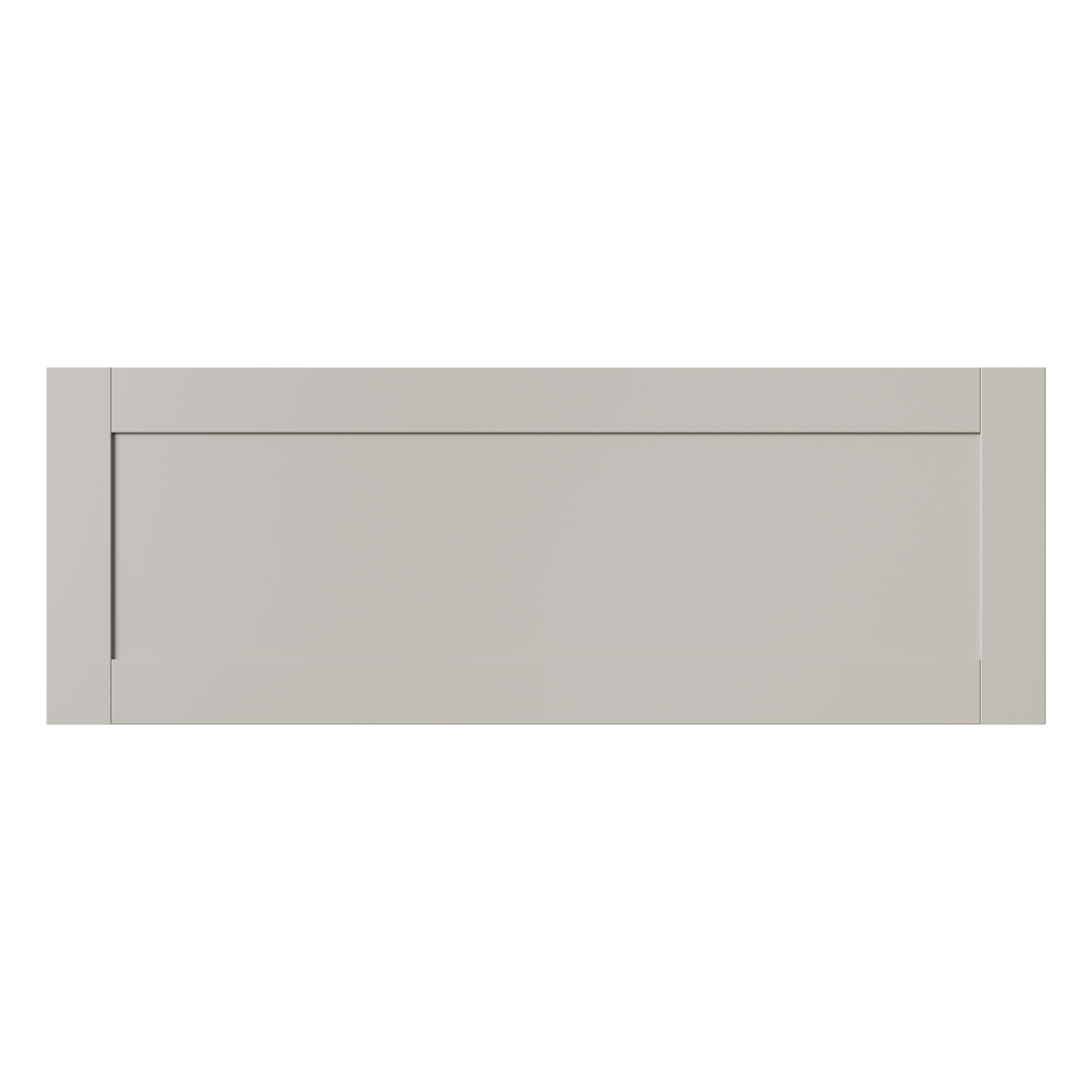 GoodHome Ashmead Matt pebble Drawer front, bridging door & bi-fold door, 356mm x 16mm x 997mm 1000mm