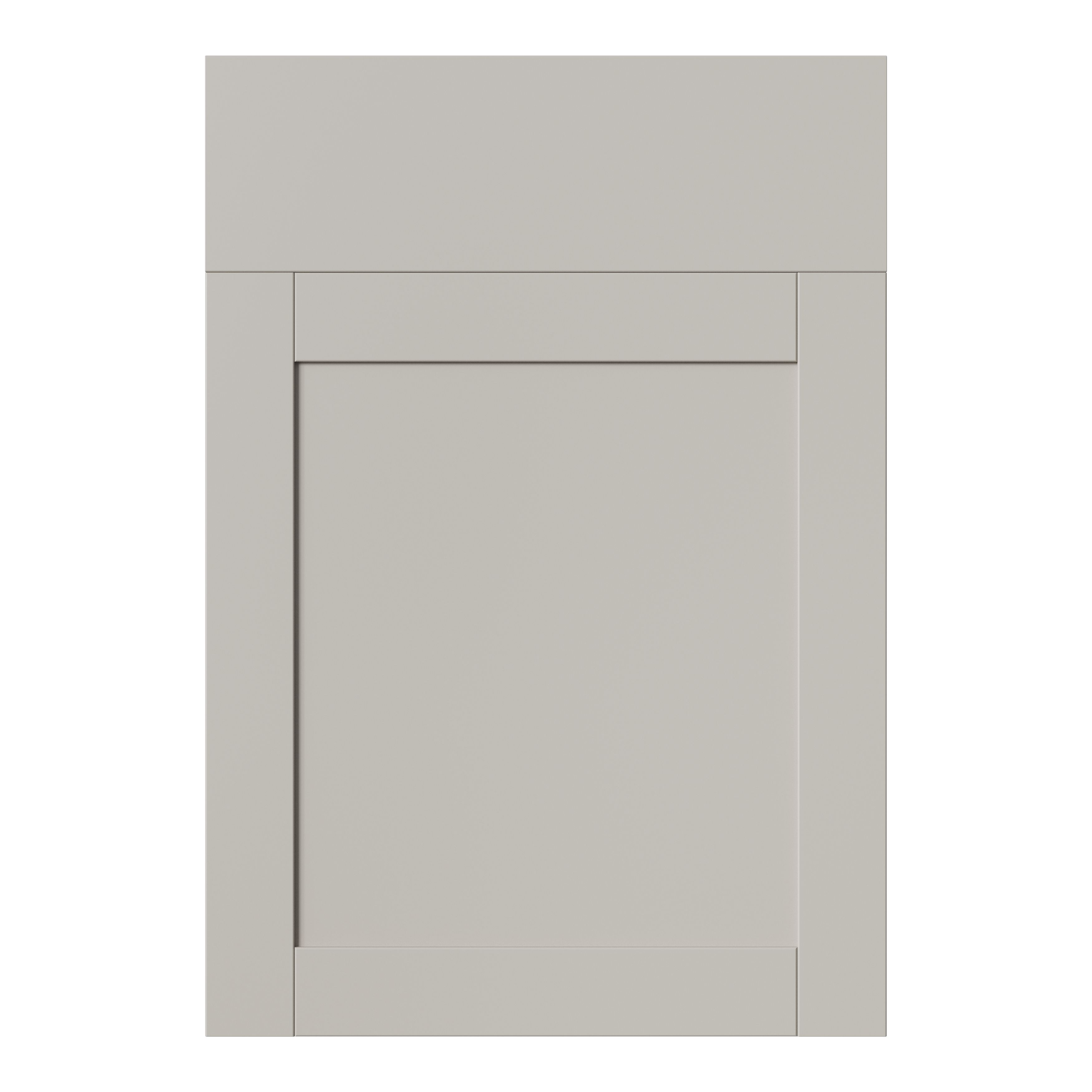 GoodHome Ashmead Matt pebble Shaker Drawerline Cabinet door (W)500mm (H)715mm (T)16mm