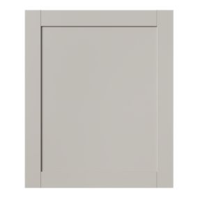 GoodHome Ashmead Matt pebble Shaker Highline Cabinet door (W)600mm (H)715mm (T)16mm