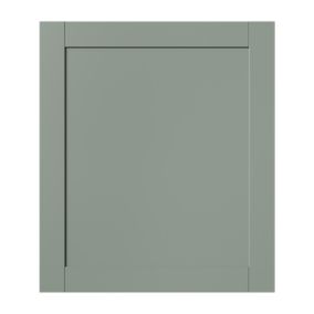 GoodHome Ashmead Matt reed green Appliance Cabinet door (W)600mm (H)687mm (T)16mm