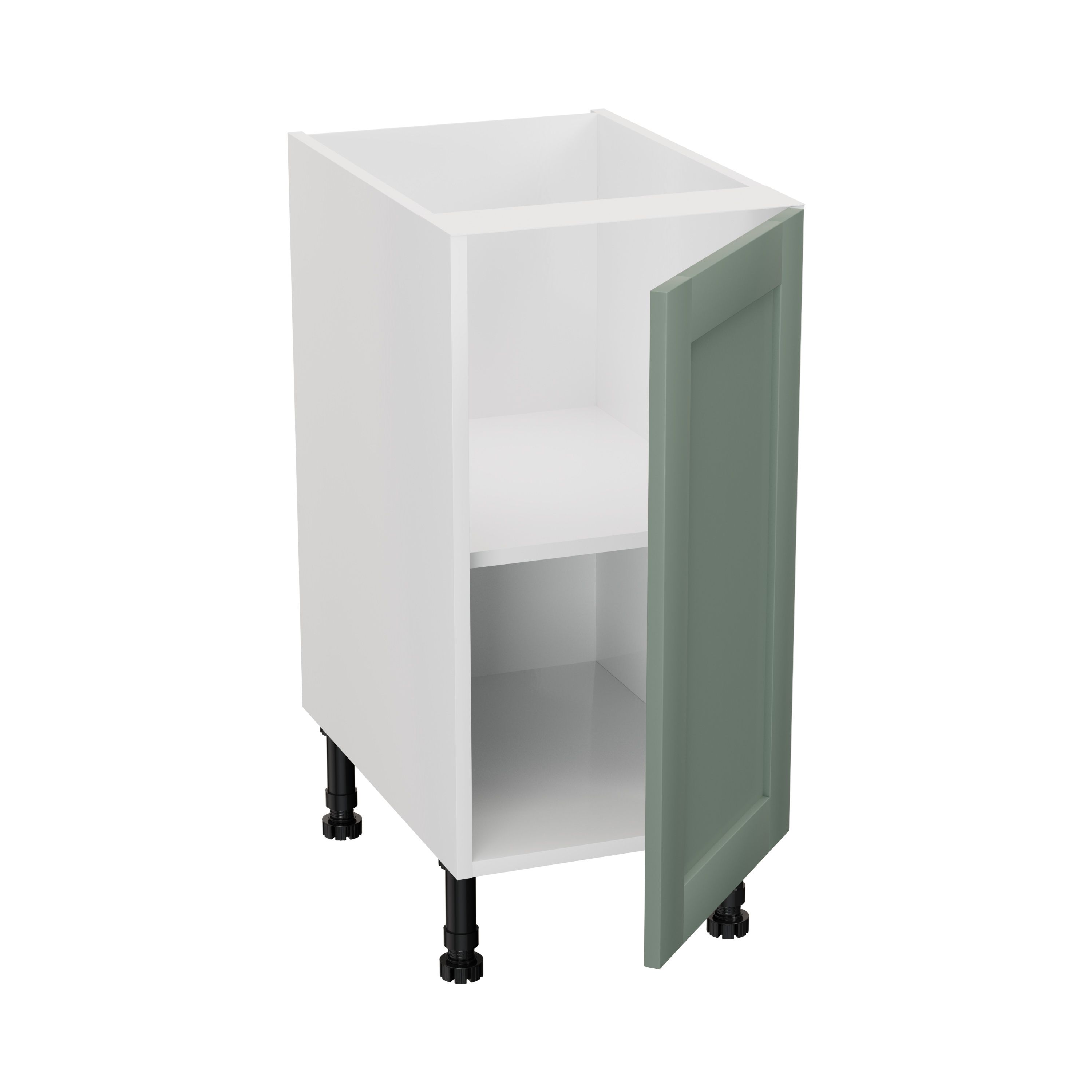 GoodHome Ashmead Matt reed green Base Kitchen cabinet (W) 400mm (H)720mm