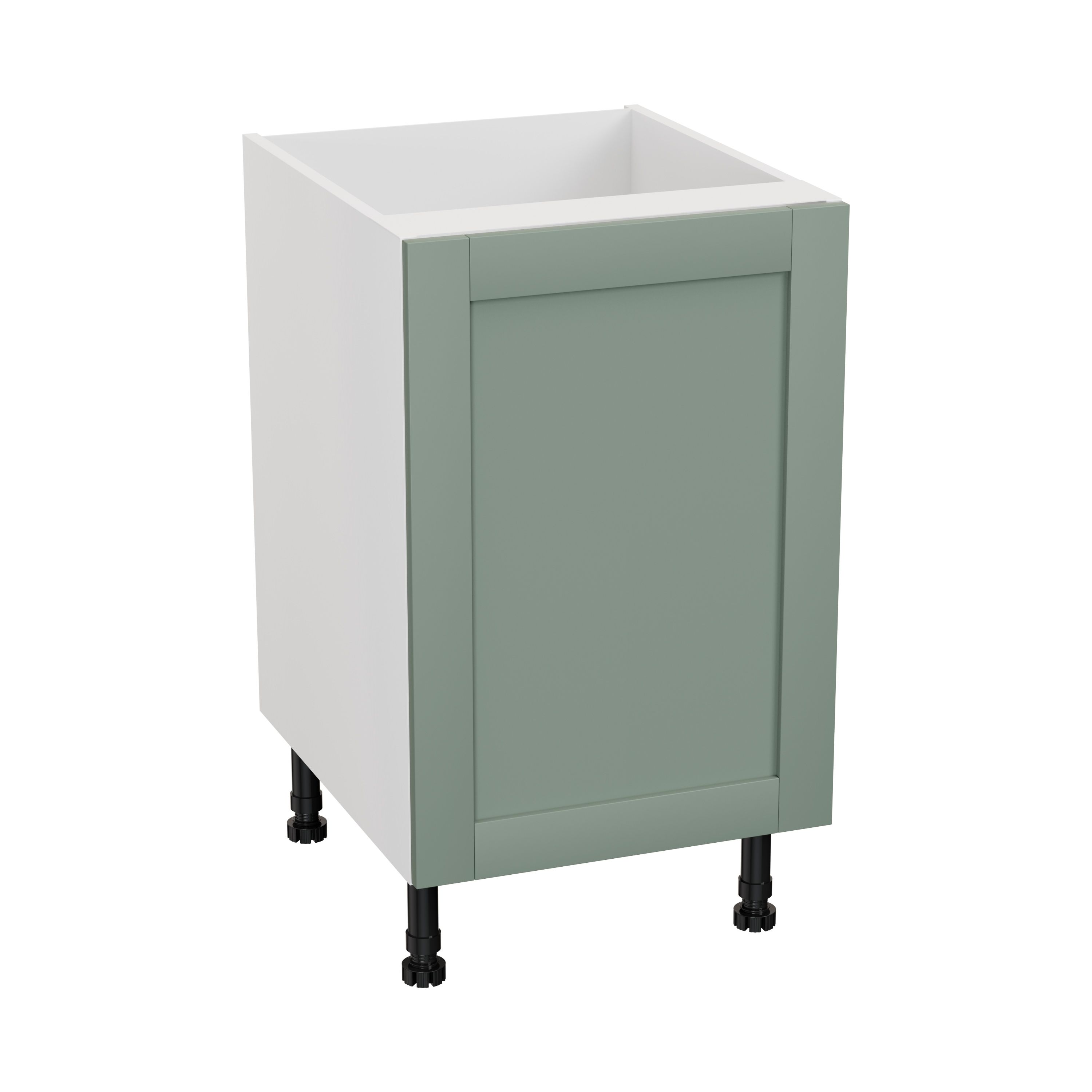 GoodHome Ashmead Matt reed green Base Kitchen cabinet (W) 500mm (H)720mm