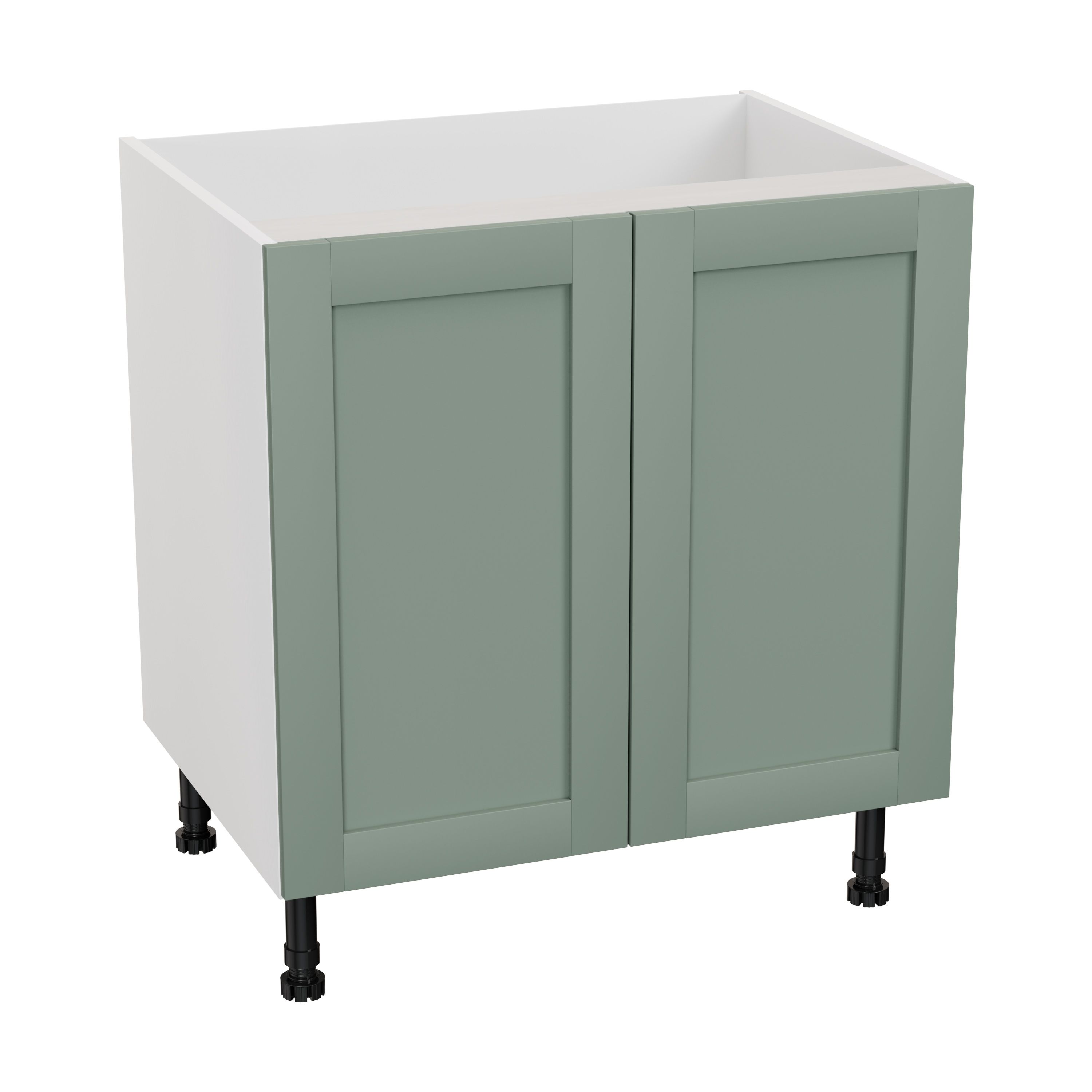GoodHome Ashmead Matt reed green Base Kitchen cabinet (W) 800mm (H)720mm