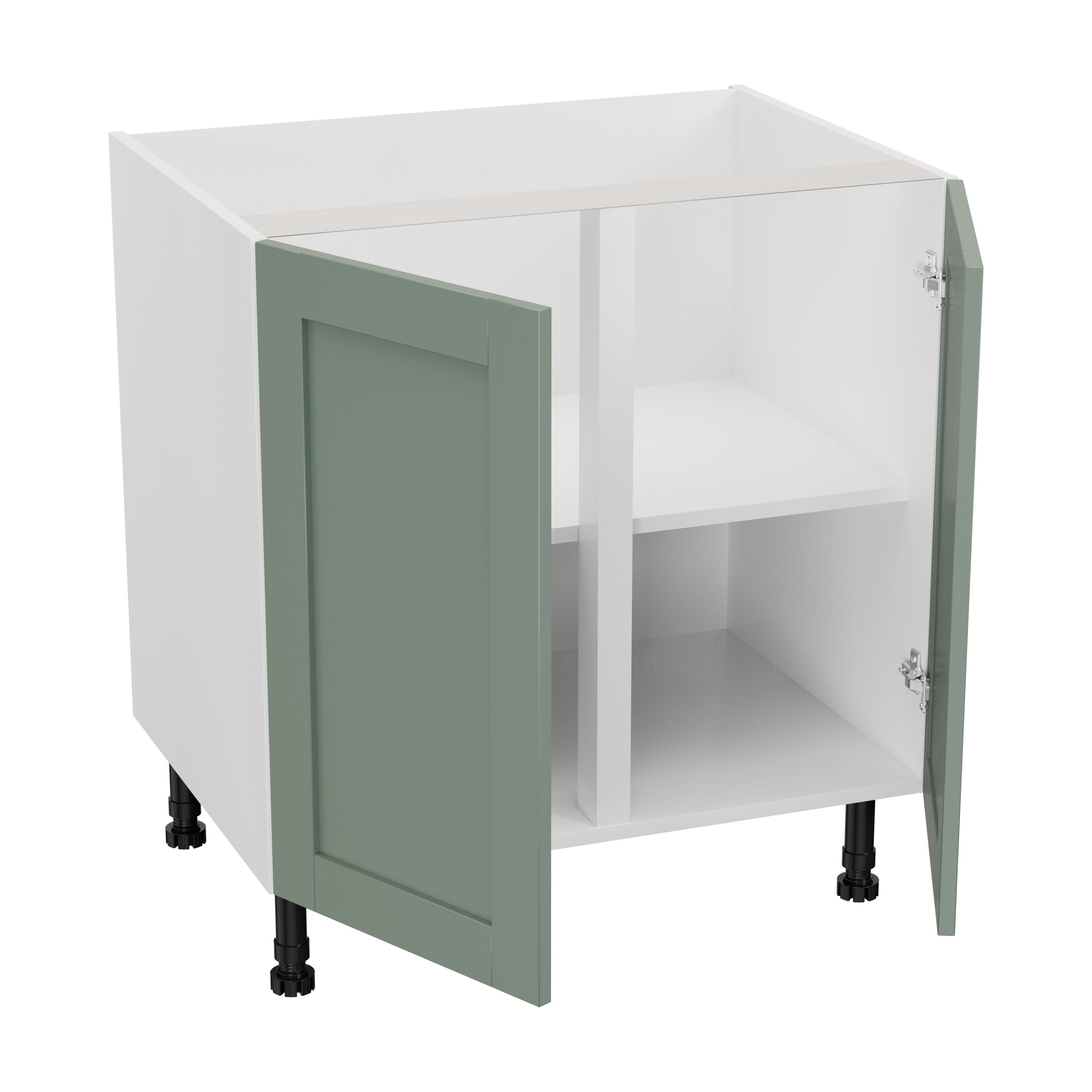 GoodHome Ashmead Matt reed green Base Kitchen cabinet (W) 800mm (H)720mm