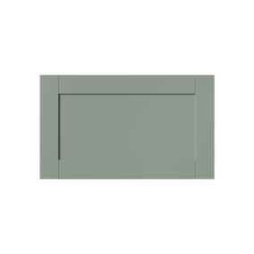 GoodHome Ashmead Matt reed green Drawer front, bridging & bi fold door, (W)600mm (H)356mm (T)16mm