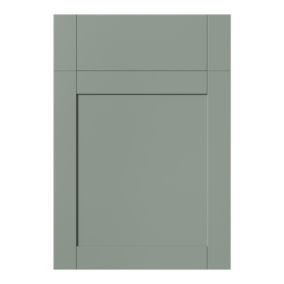 GoodHome Ashmead Matt reed green Drawerline Cabinet door (W)500mm (H)715mm (T)16mm