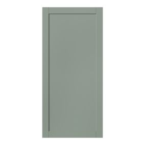 GoodHome Ashmead Matt reed green Larder Cabinet door (W)500mm (H)1287mm (T)16mm