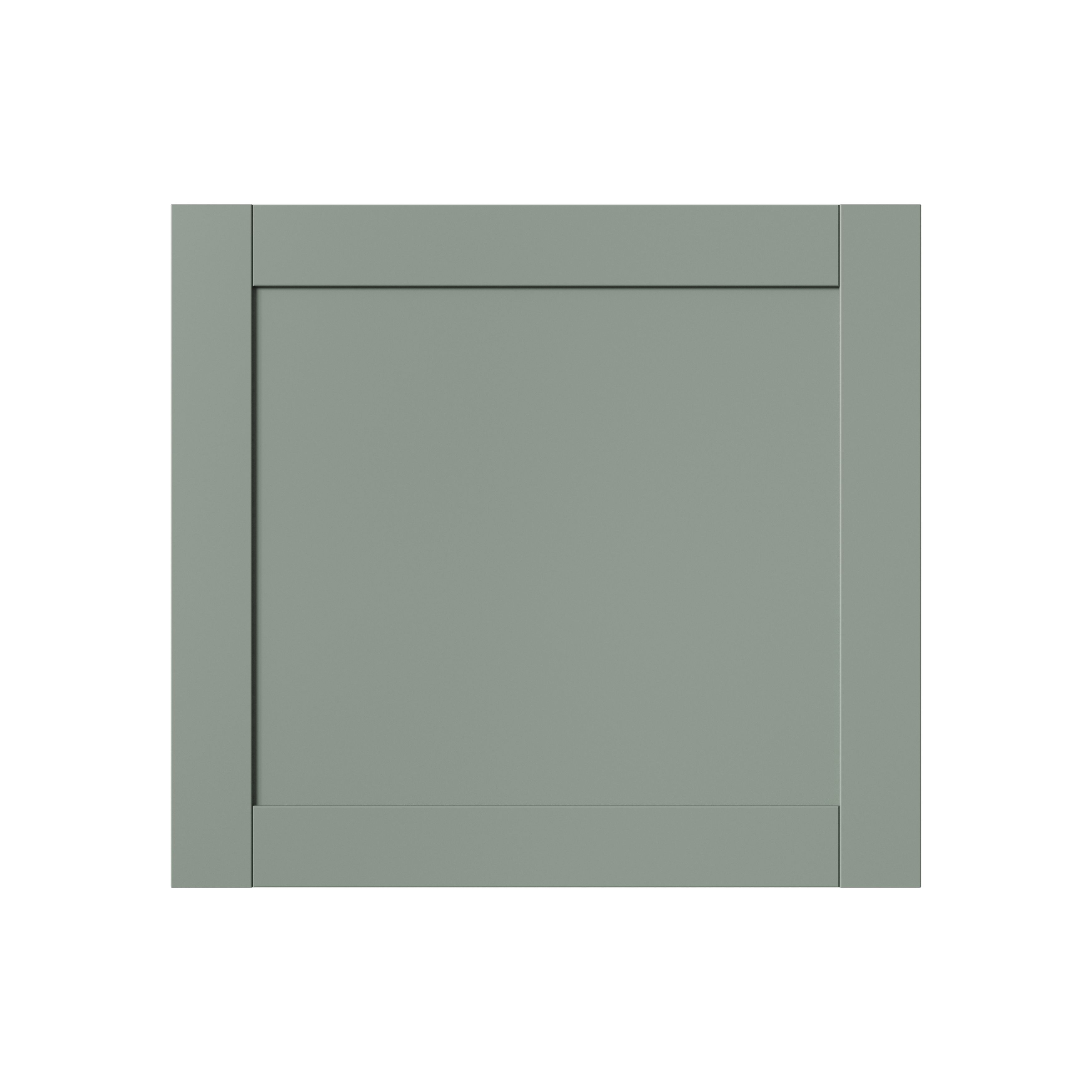 GoodHome Ashmead Matt reed green Shaker Appliance Cabinet door (W)600mm (H)543mm (T)16mm