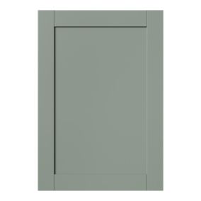 GoodHome Ashmead Matt reed green Shaker Highline Cabinet door (W)500mm (H)715mm (T)16mm